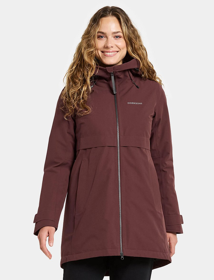 Didriksons - HELLE WNS PARKA 6 - jakker - old rust - 0