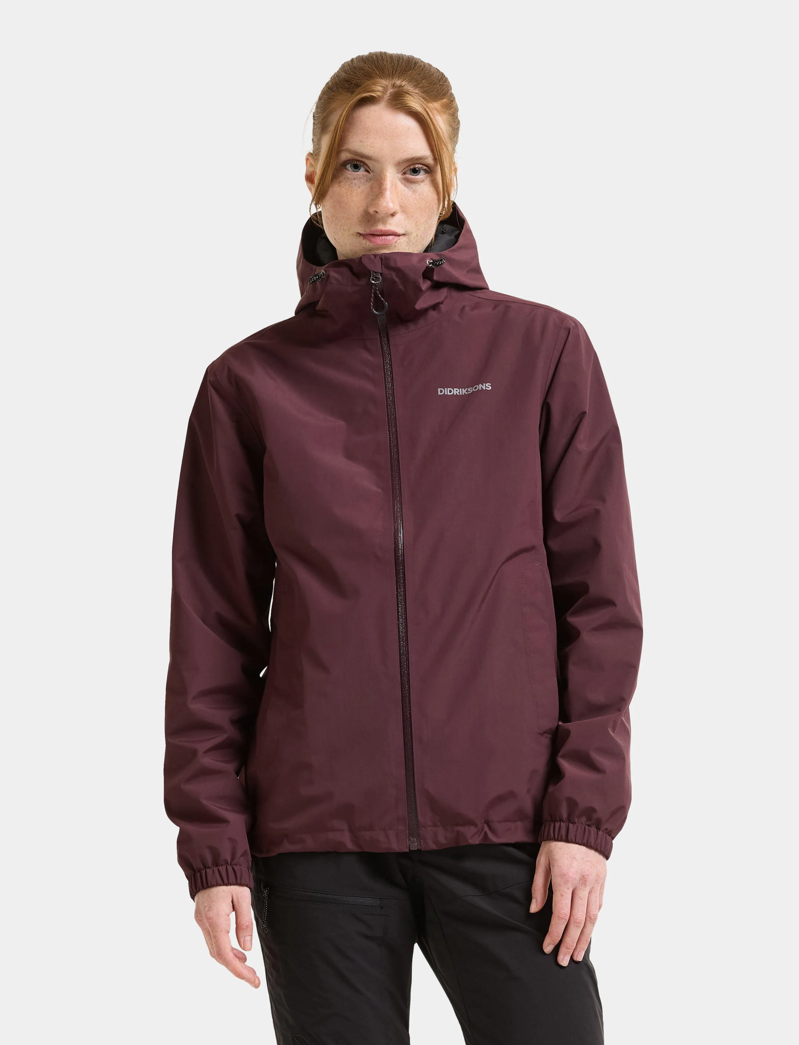 Didriksons Varja Jacket, 36, Burgundy, Sport Jackets > Sport Outdoor Jackets, Dame