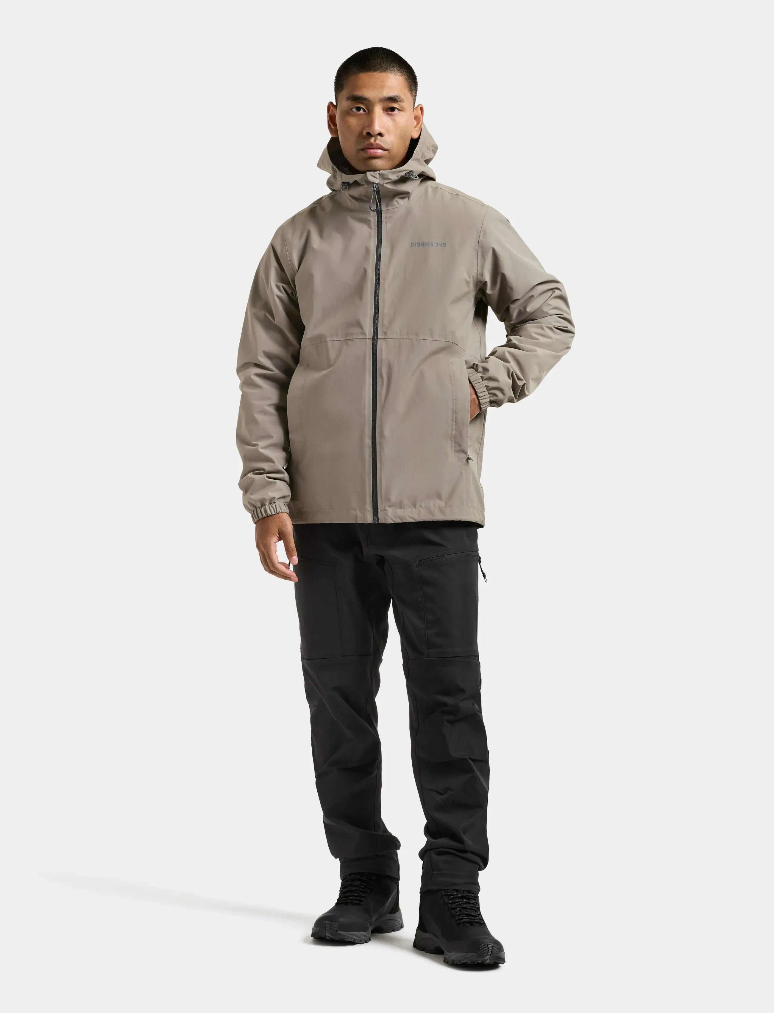 Didriksons - Dario Jacket - friluftsjackor - ash brown - 3