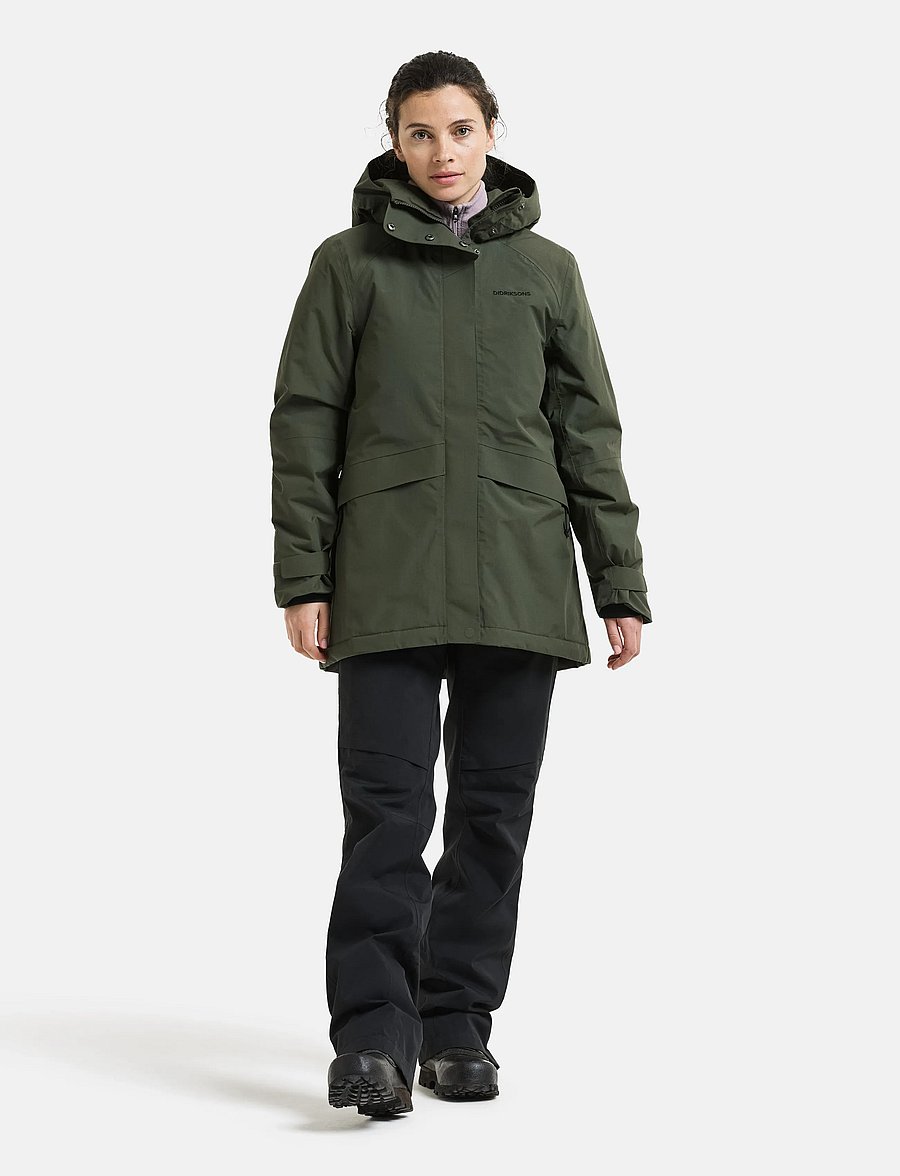 Didriksons - Essa Jacket - sulejoped ja voodriga joped - deep green - 4