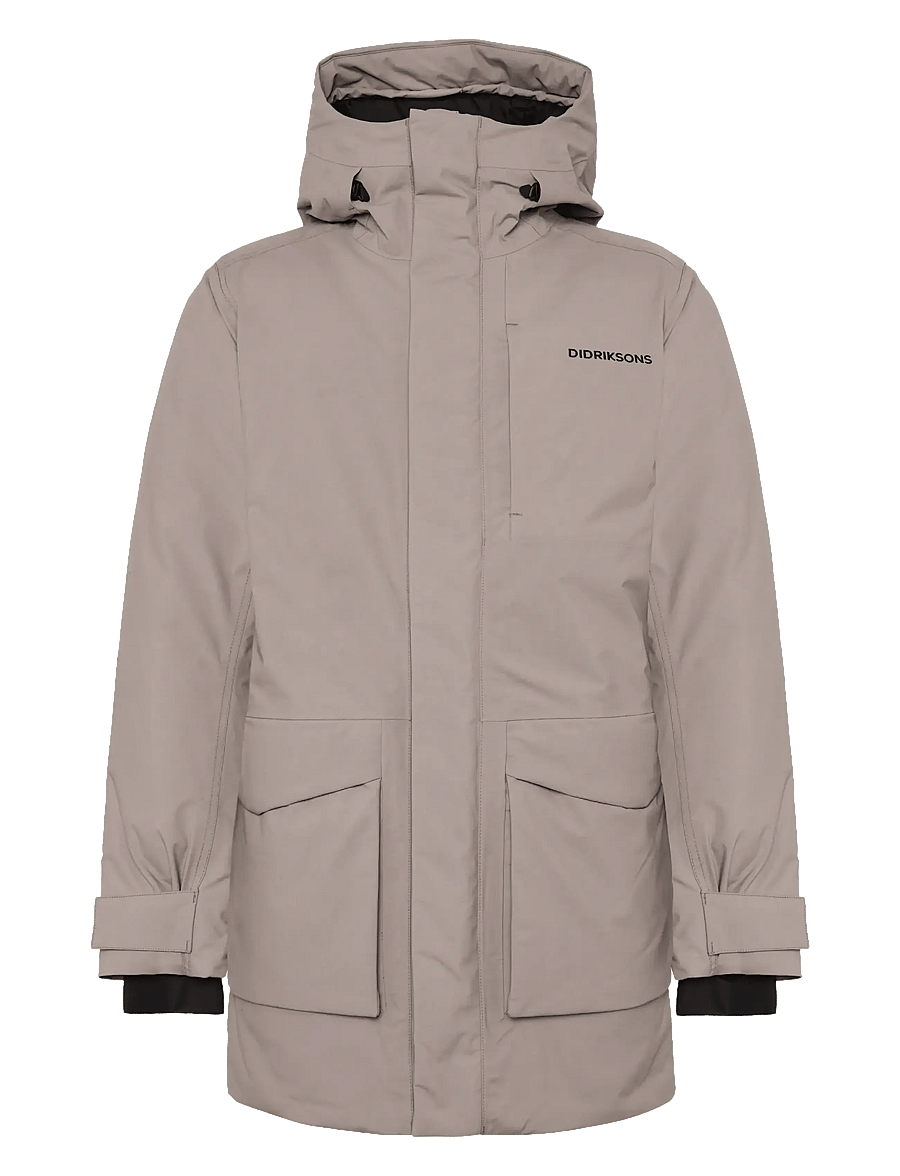 Didriksons - Akilles Parka - parka coats - ash brown - 1