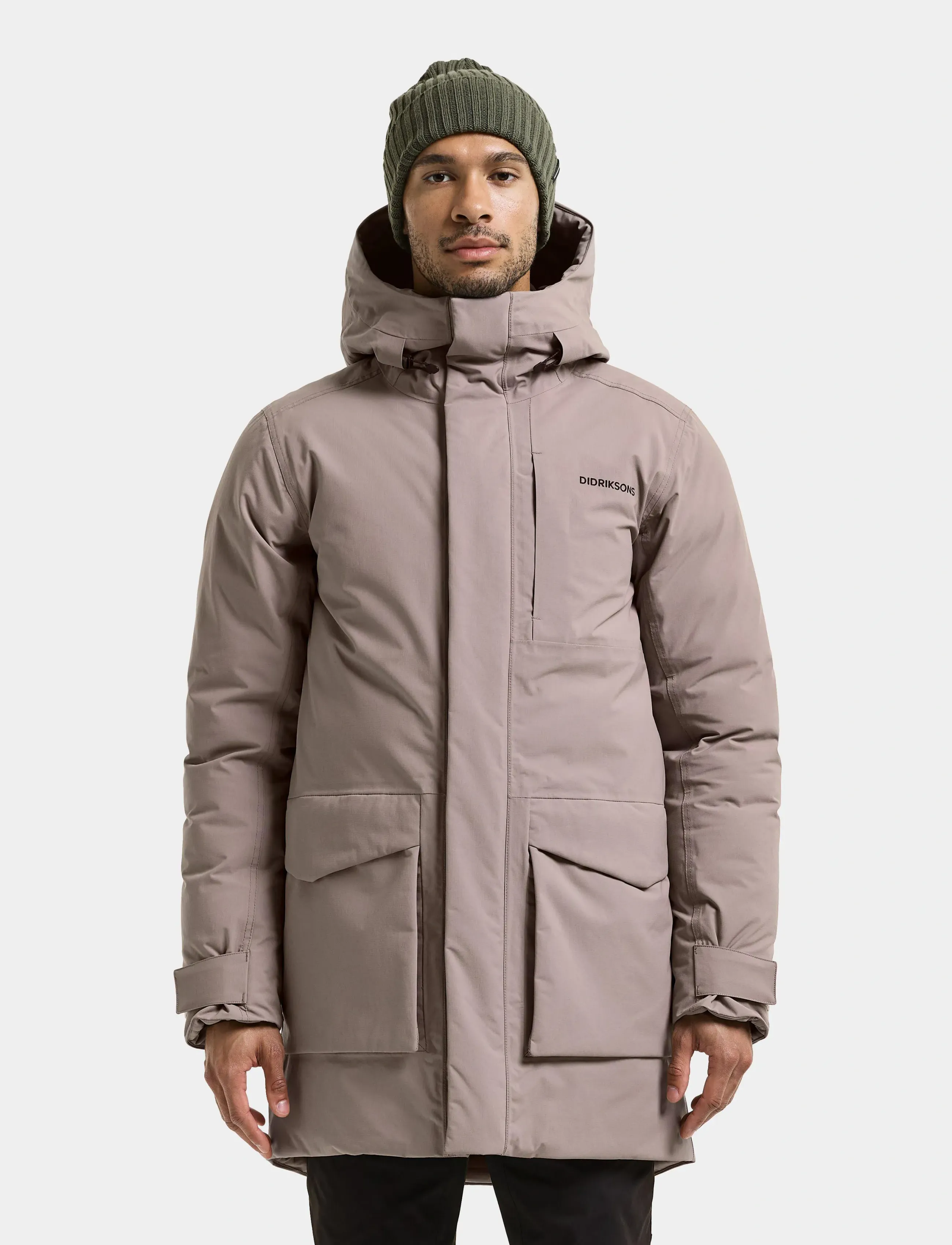 Didriksons Akilles Parka - Jackets - ASH BROWN / brown