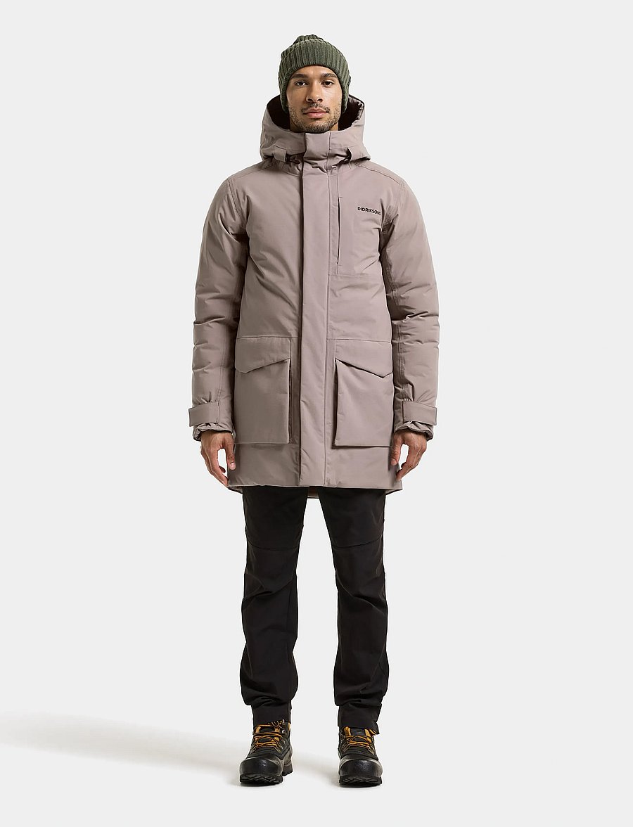 Didriksons - Akilles Parka - parka coats - ash brown - 3