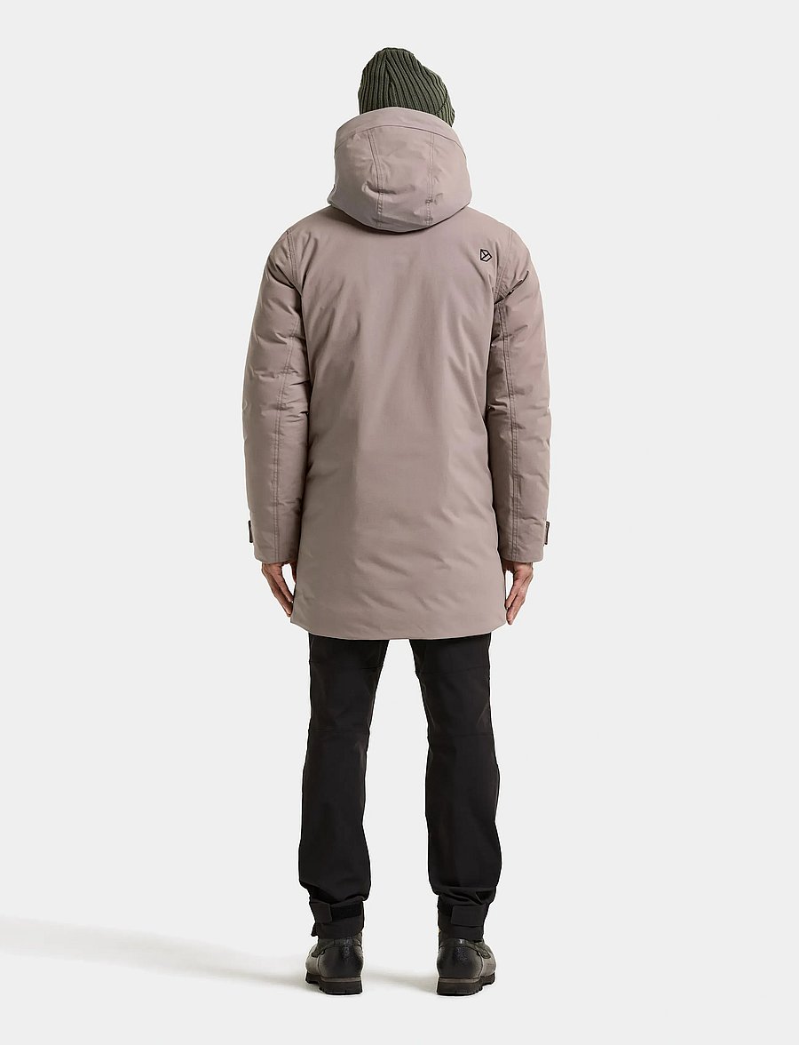 Didriksons - Akilles Parka - parka coats - ash brown - 4