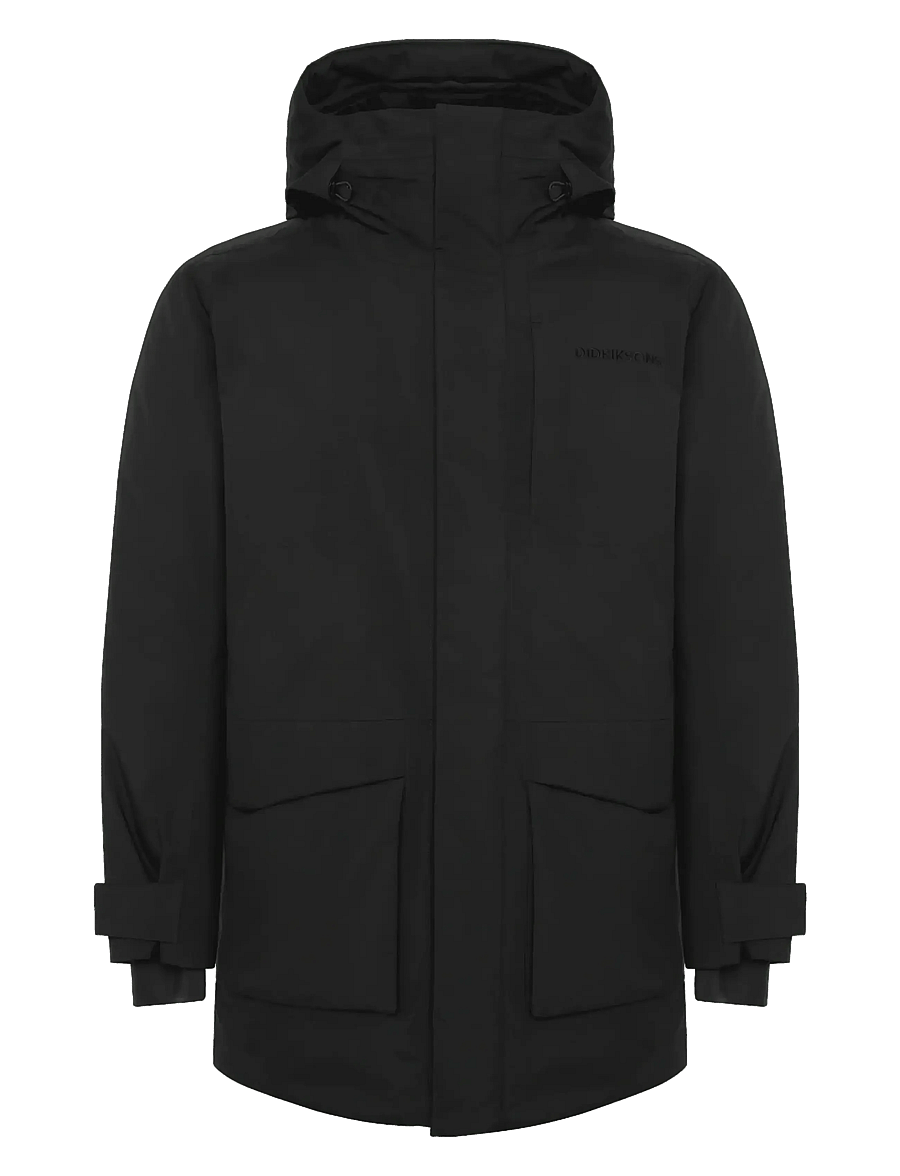 Didriksons - Akilles Parka - parka coats - black - 1