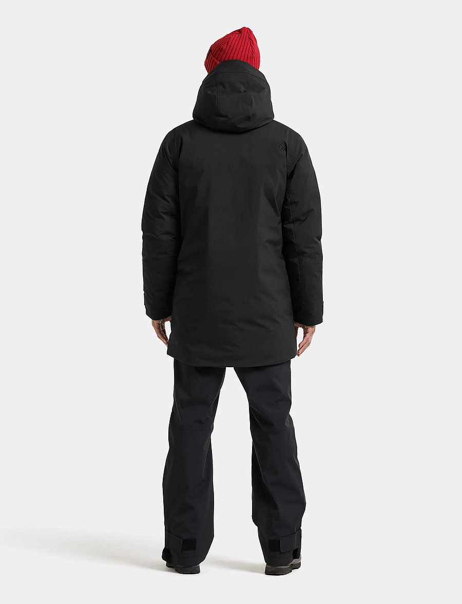 Didriksons - Akilles Parka - parka coats - black - 4