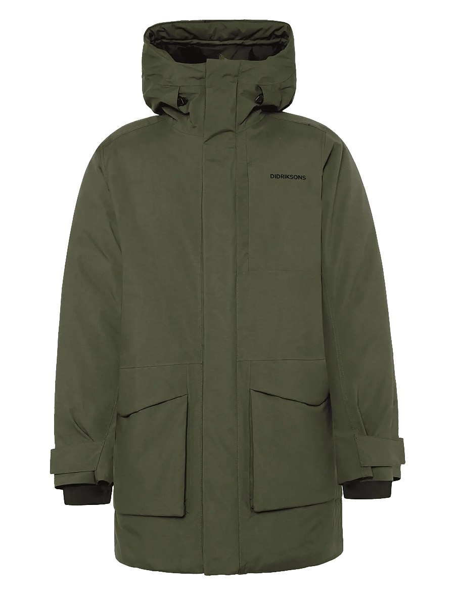 Didriksons - Akilles Parka - parka coats - deep green - 1
