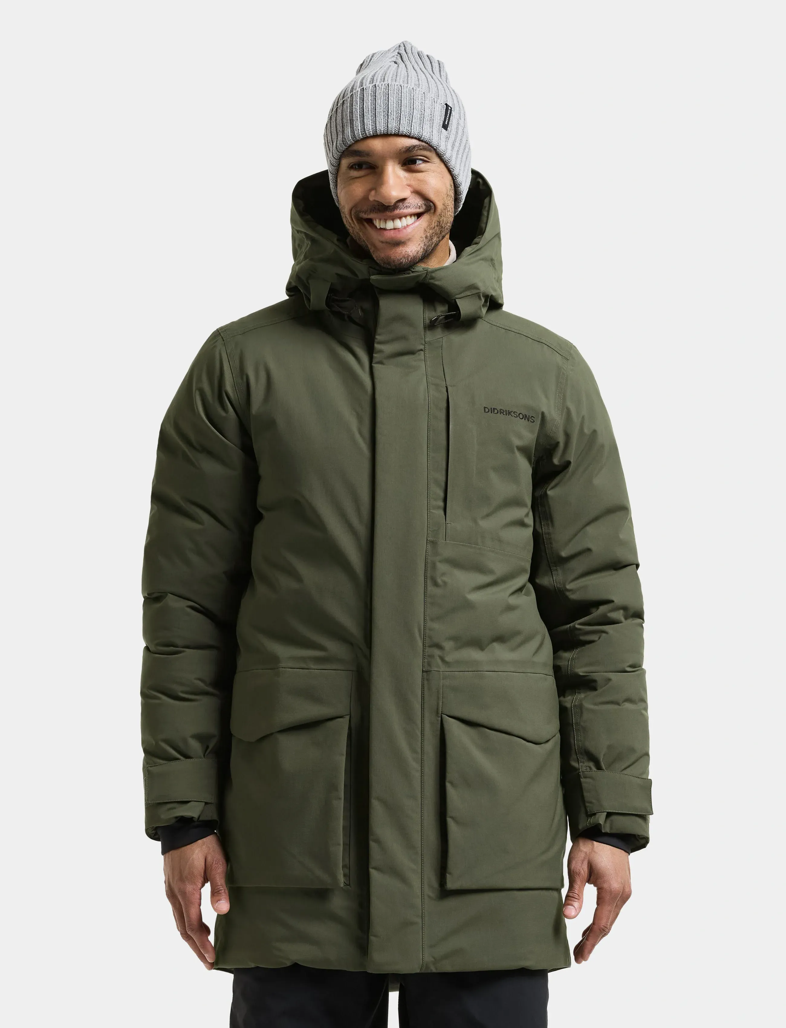 Didriksons Akilles Parka - Jackets - DEEP GREEN / khaki/green