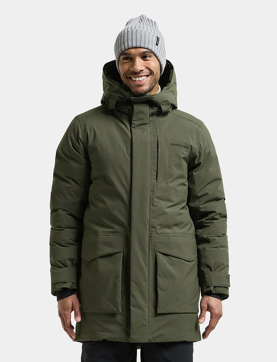 Didriksons - Akilles Parka - parka coats - deep green - 0