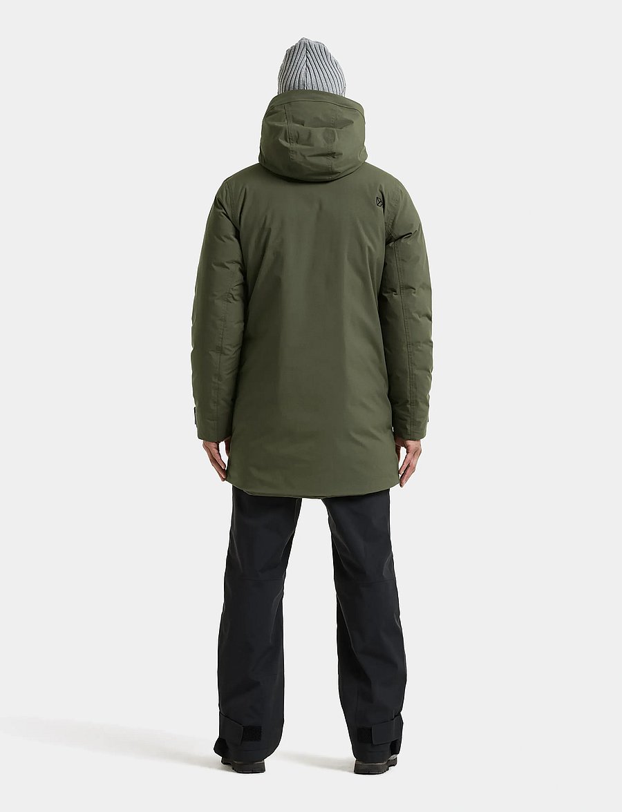 Didriksons - Akilles Parka - parka coats - deep green - 4