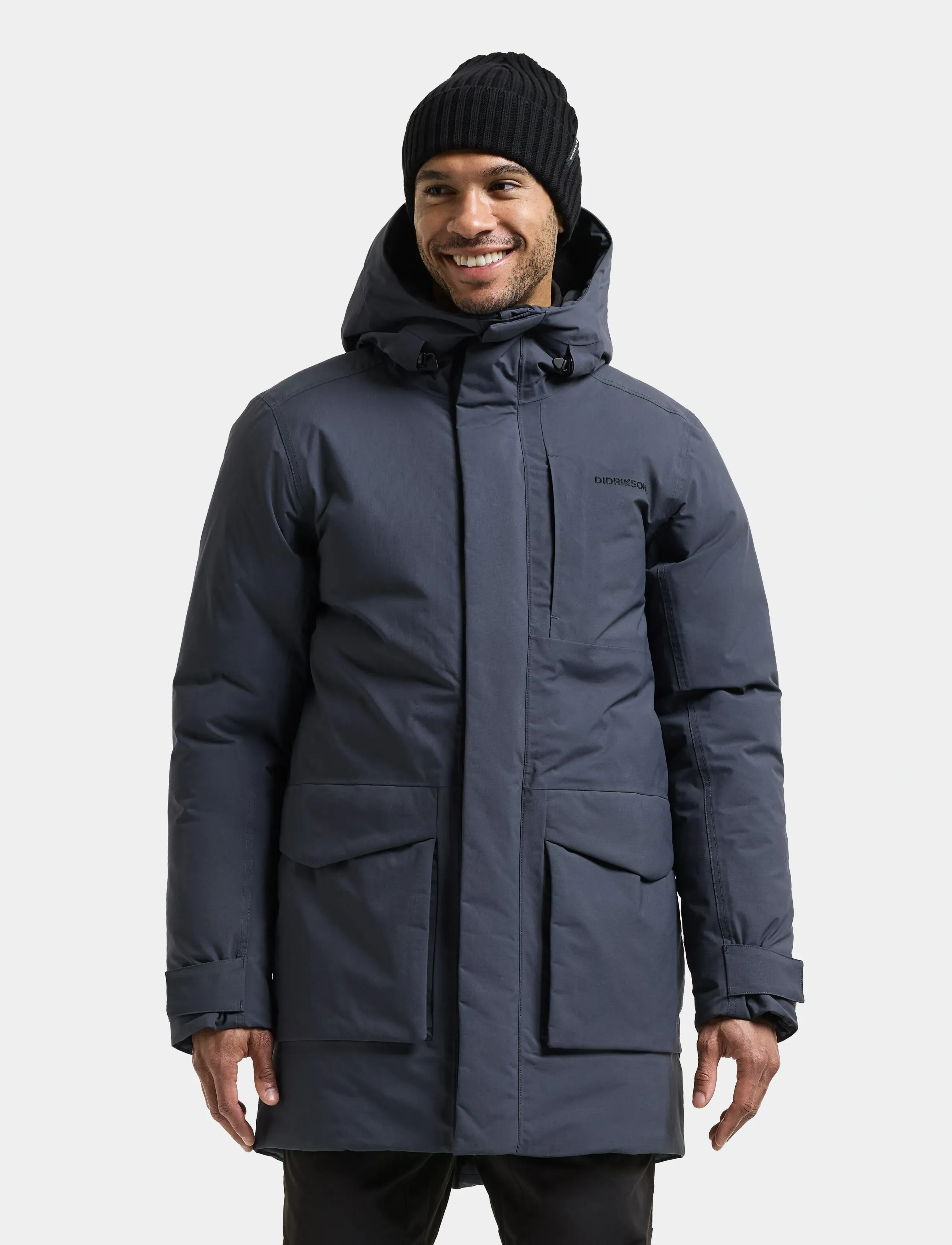 Didriksons Akilles Parka - Jackets - SLEEPY BLUE / navy