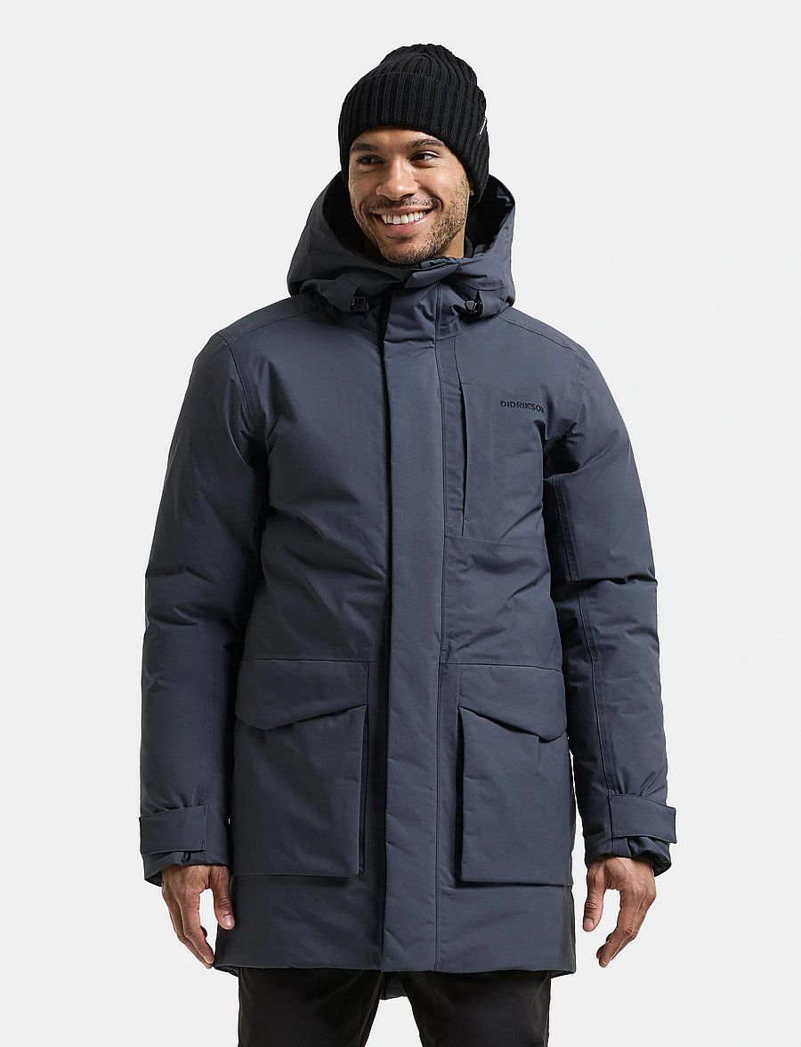 Didriksons - Akilles Parka - parka coats - sleepy blue - 0