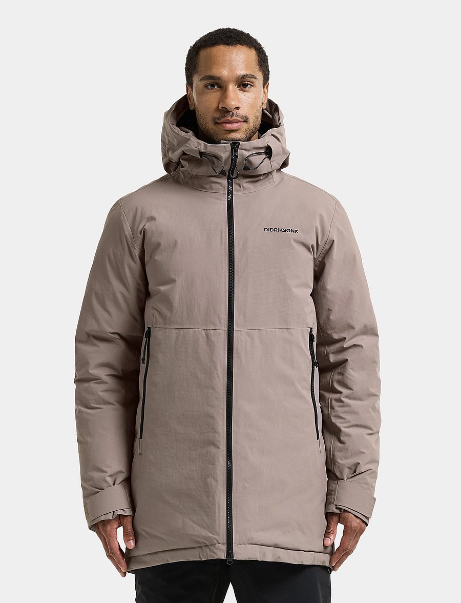 Didriksons - Tempest Parka - parkas - ash brown - 0