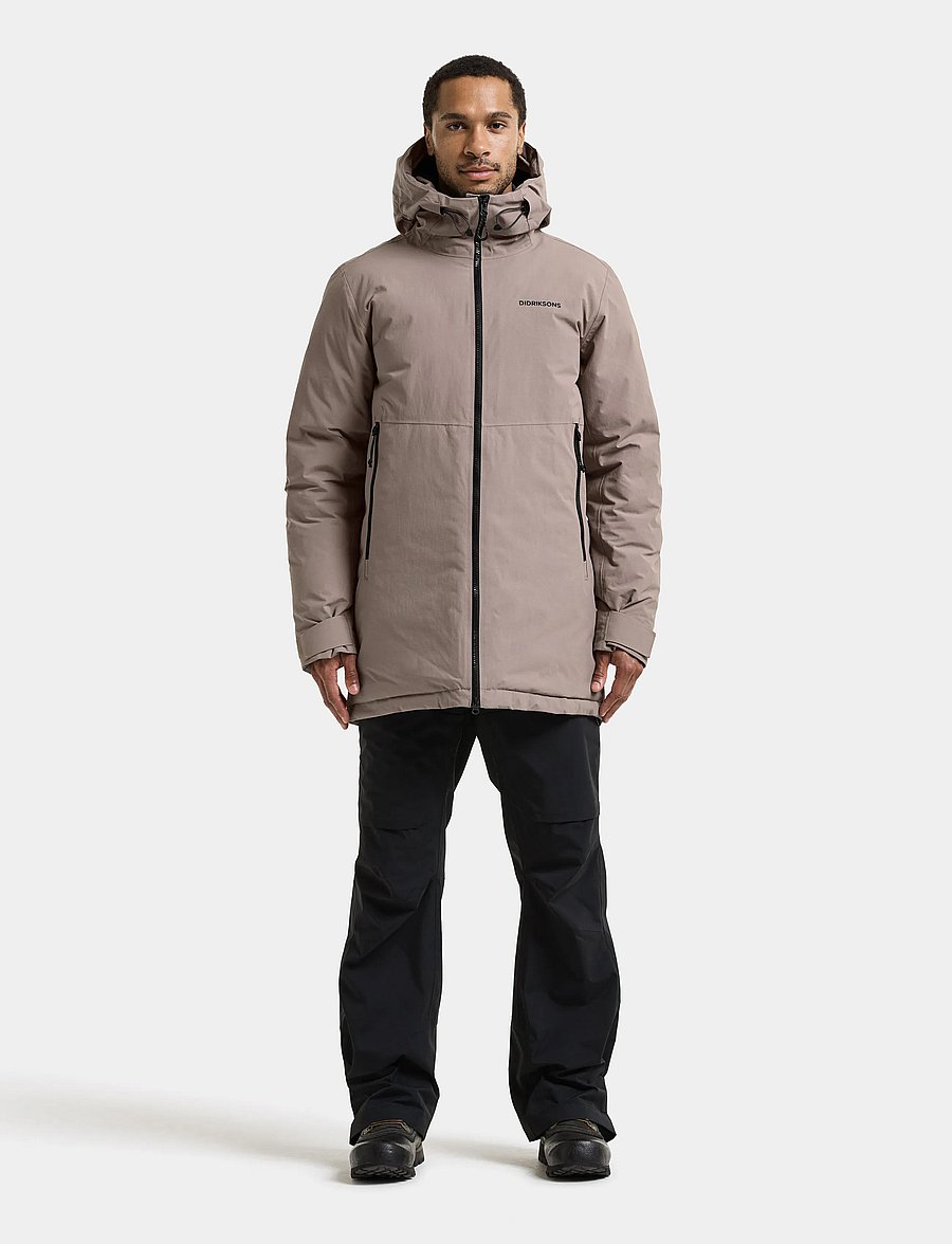Didriksons - Tempest Parka - parkas - ash brown - 3