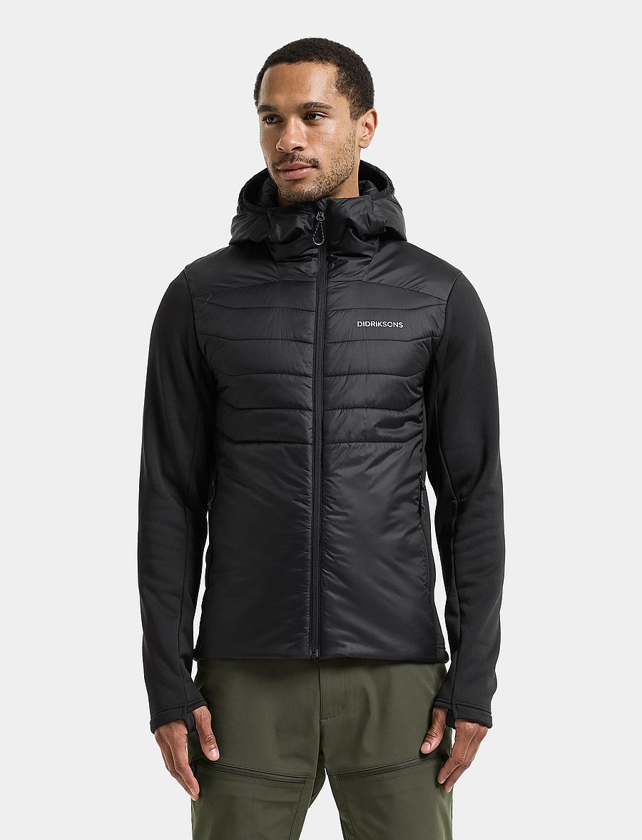 Didriksons - Field Hybrid Jacket - hybridjackor - black - 0