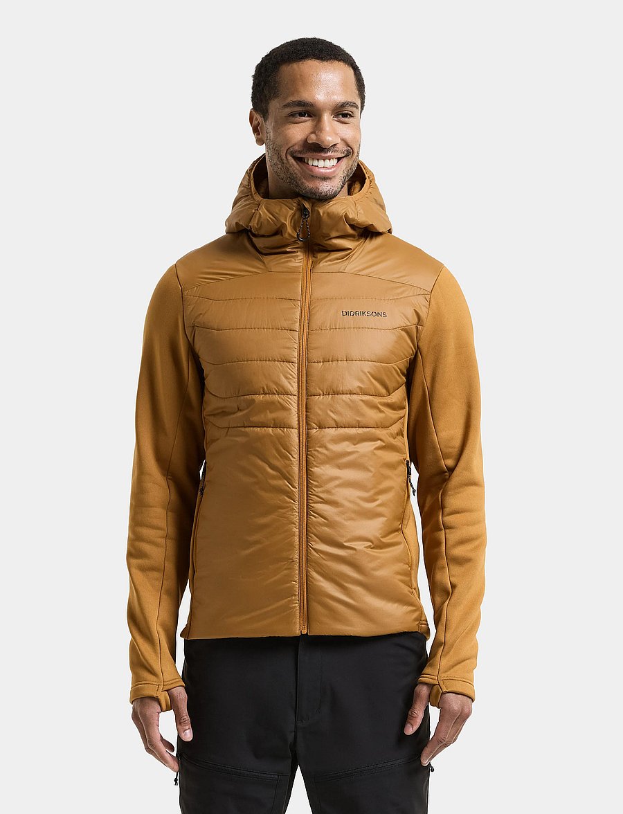 Didriksons - Field Hybrid Jacket - hybrid-jacken - spice brown - 0