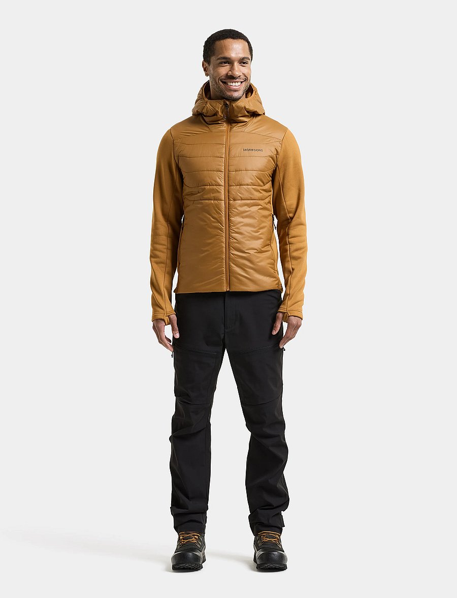 Didriksons - Field Hybrid Jacket - hybrid-jacken - spice brown - 3