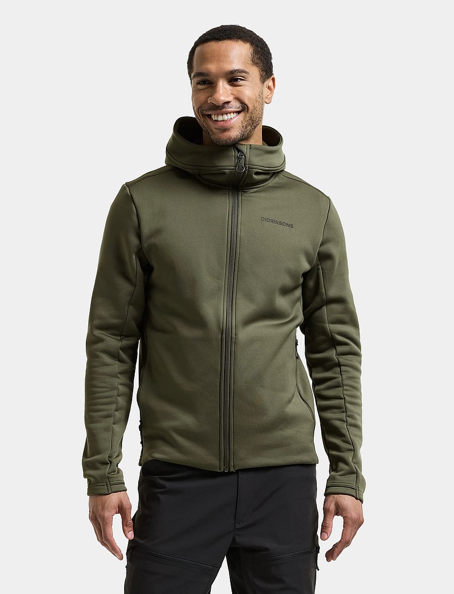 Didriksons - Field Full-Zip - sportjacken - deep green - 0