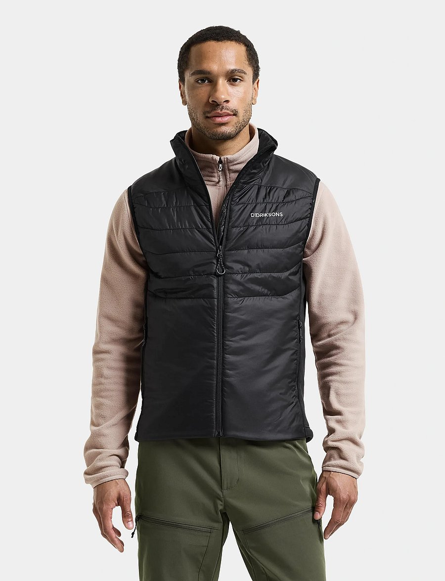 Didriksons - Field Vest - veste - black - 0