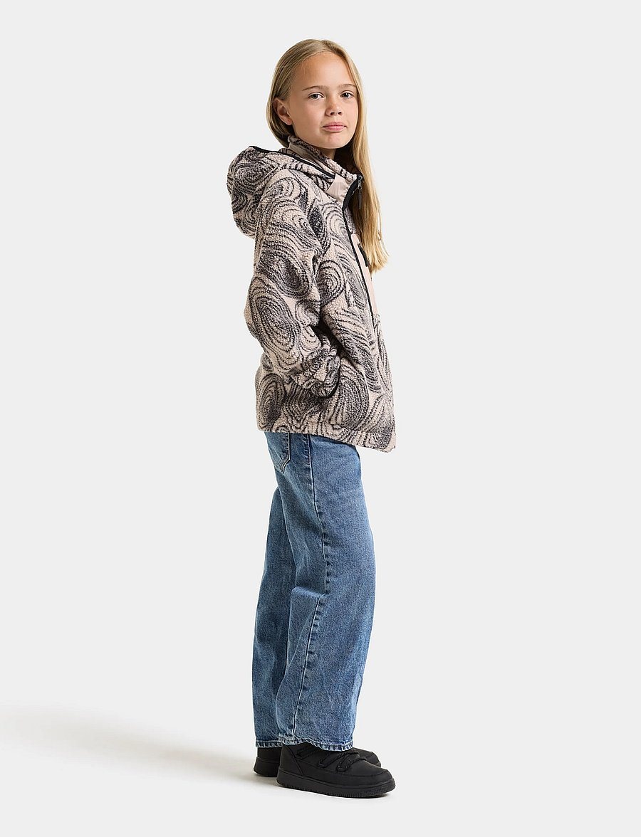 Didriksons - Joule Kids' Printed Full-Zip - paksud joped - mountain beige - 4