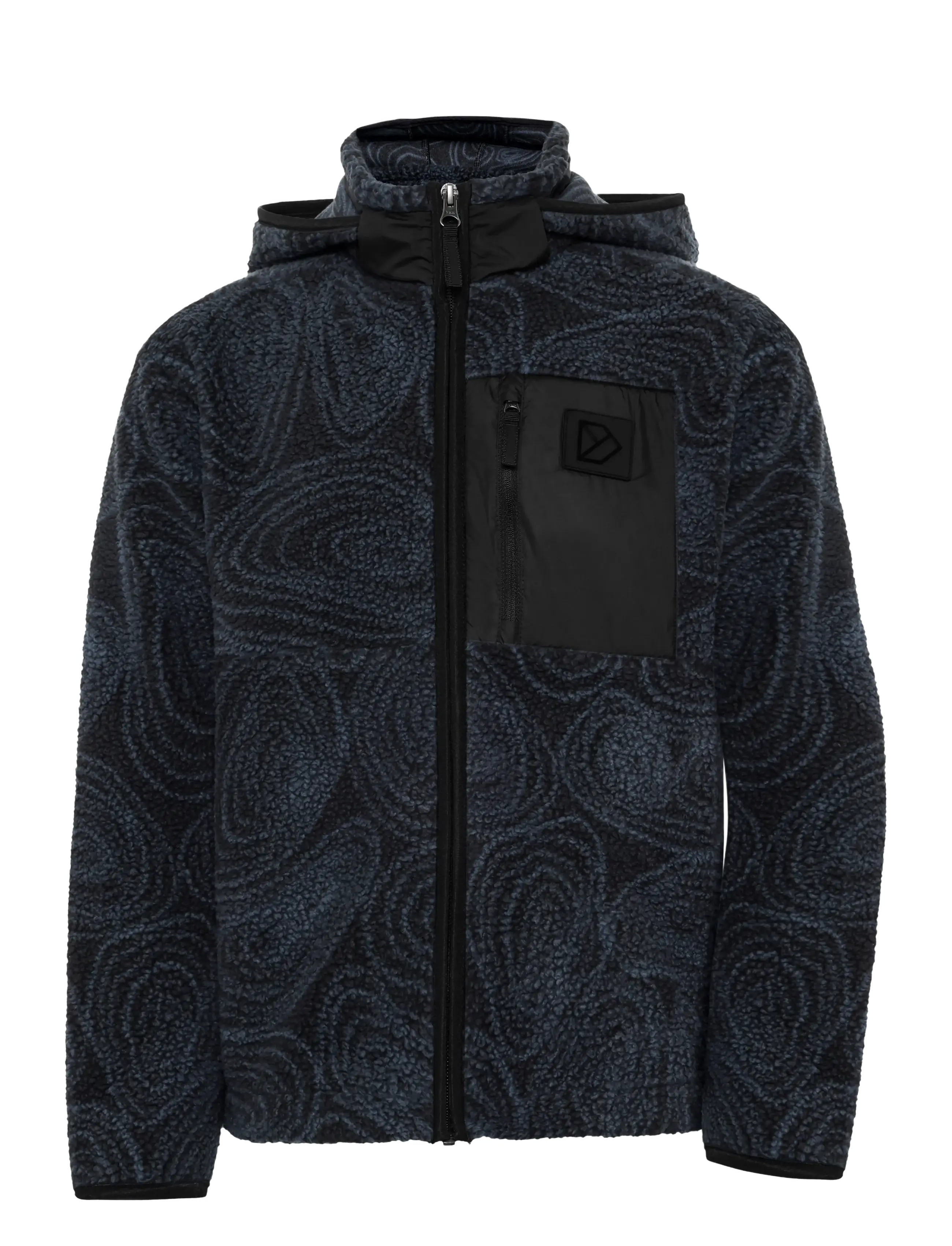 DIDRIKSONS Joule Kinder' Printed Full-Zip Schwarz - 150 - Kinder