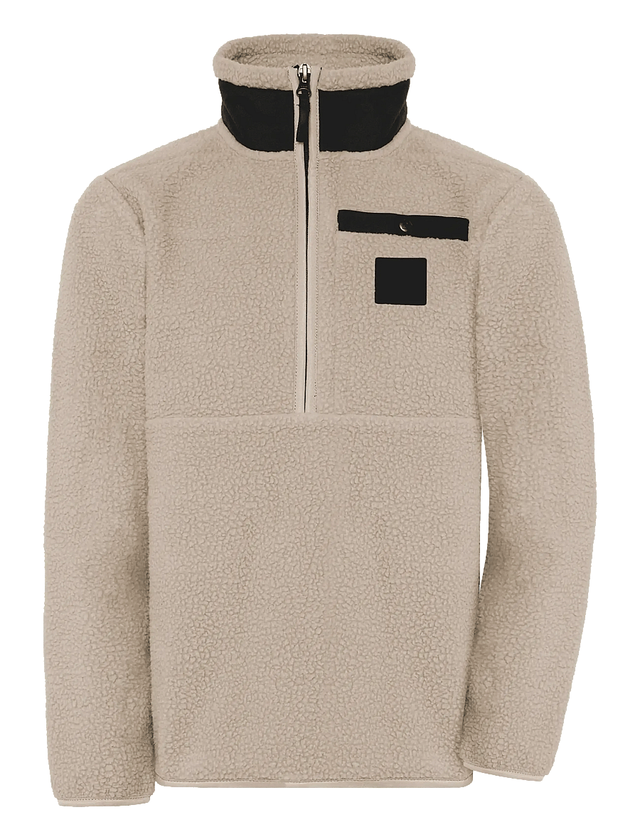 Didriksons - Joule Kids' Half-Zip - paksud joped - beach beige - 1