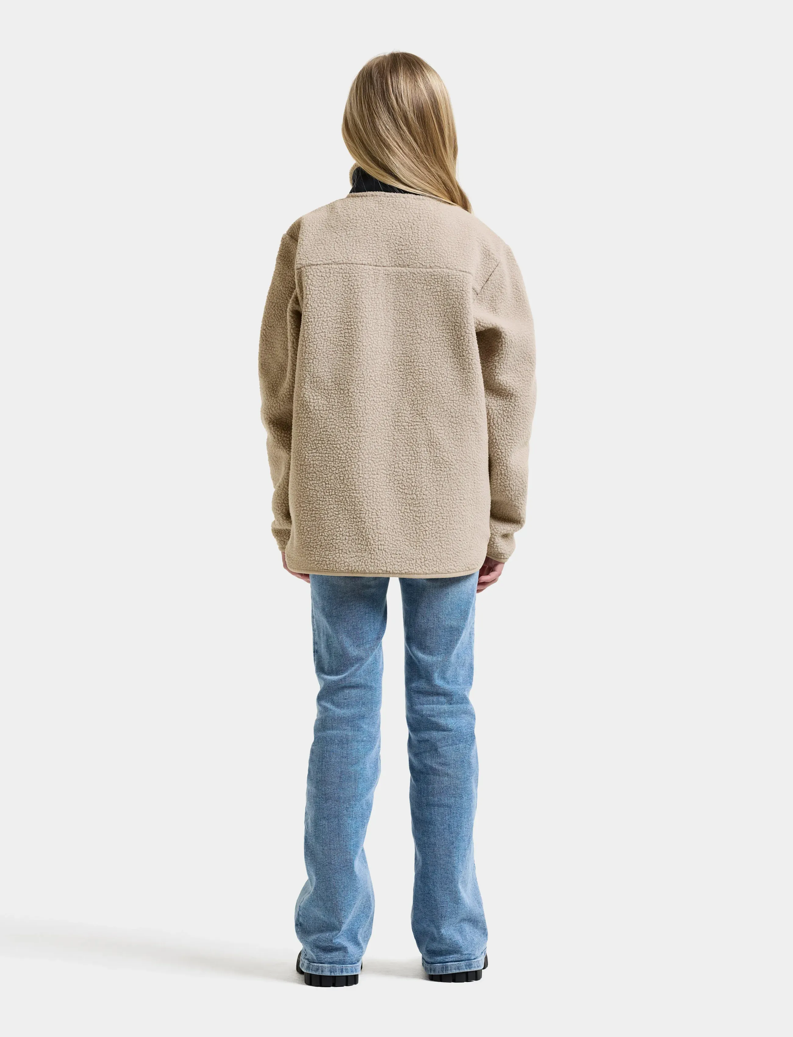 Didriksons - Joule Kids' Half-Zip - paksud joped - beach beige - 4