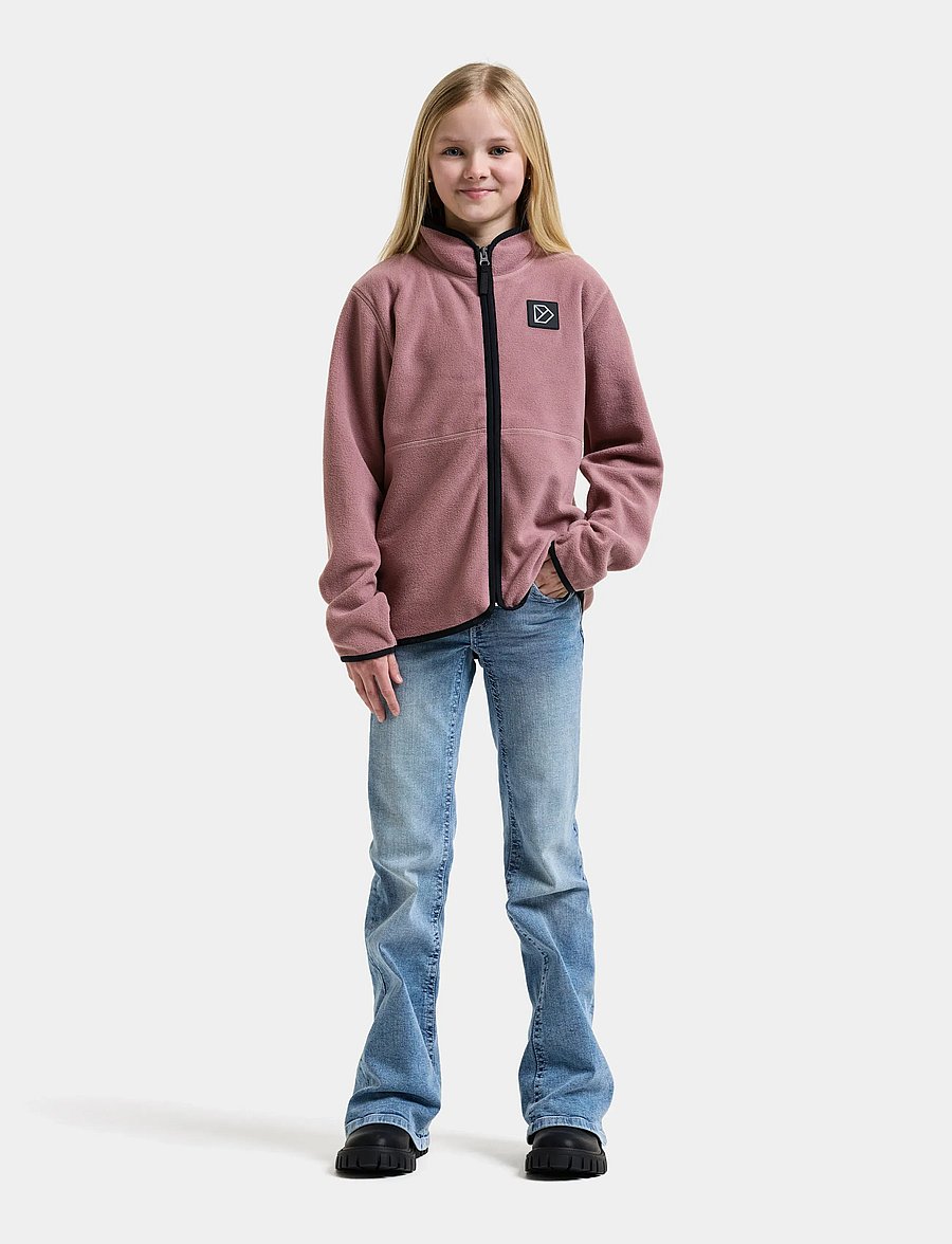 Didriksons - Rubi Kids' Full-Zip - paksud joped - dulse pink - 3