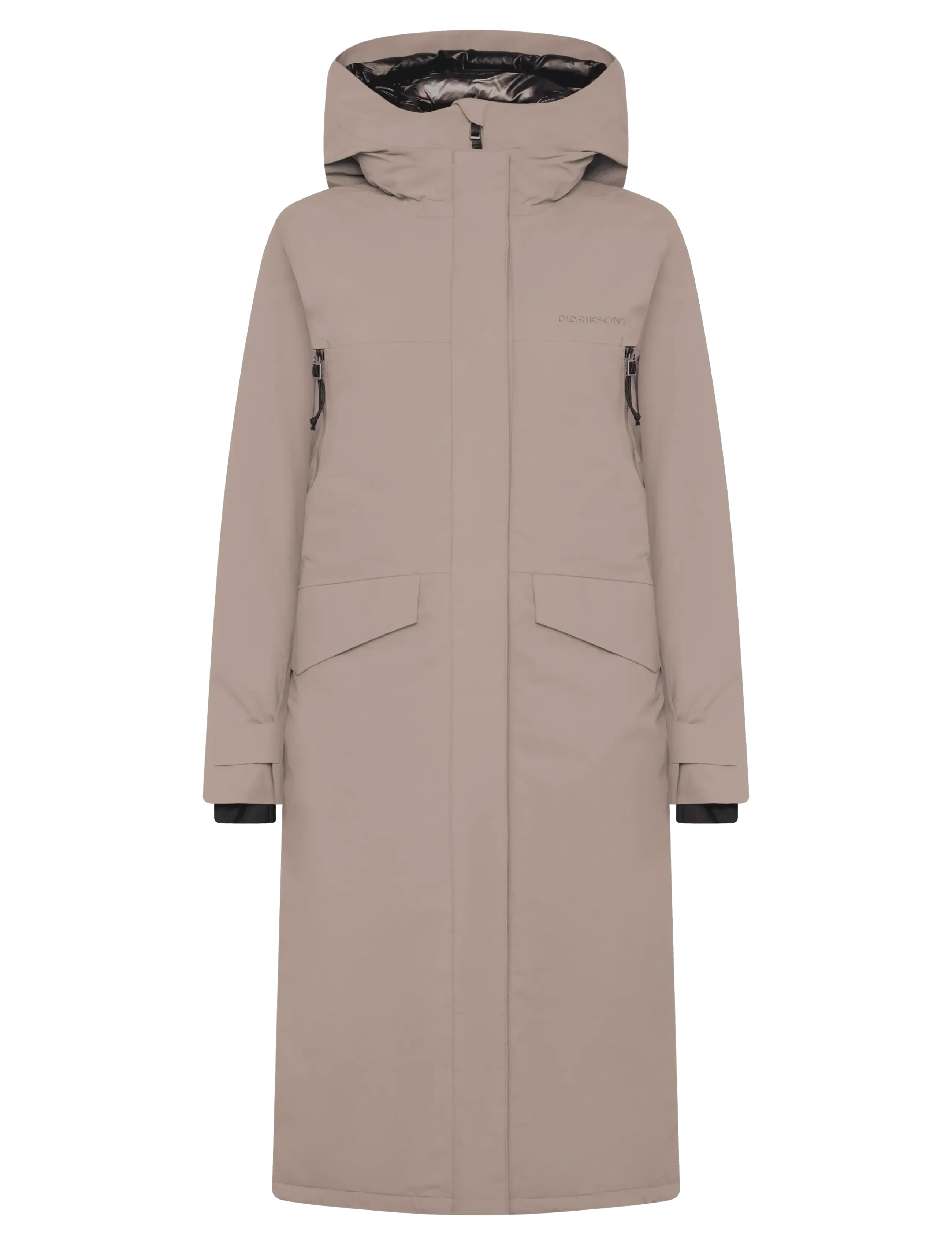 Didriksons Neja Parka Long, Damen, Langer Parka, Braun, Gr: 46