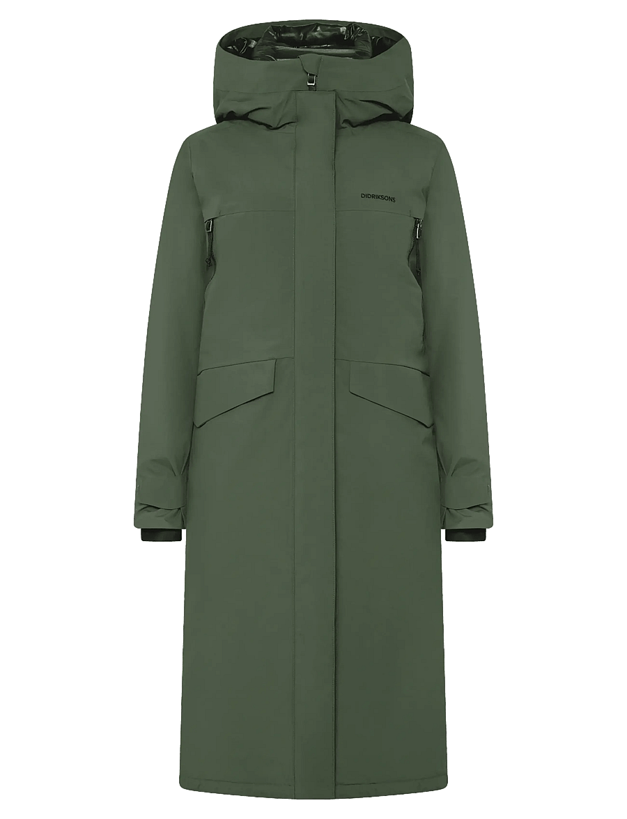 Didriksons - Neja Parka Long - vinterjakker - deep green - 1