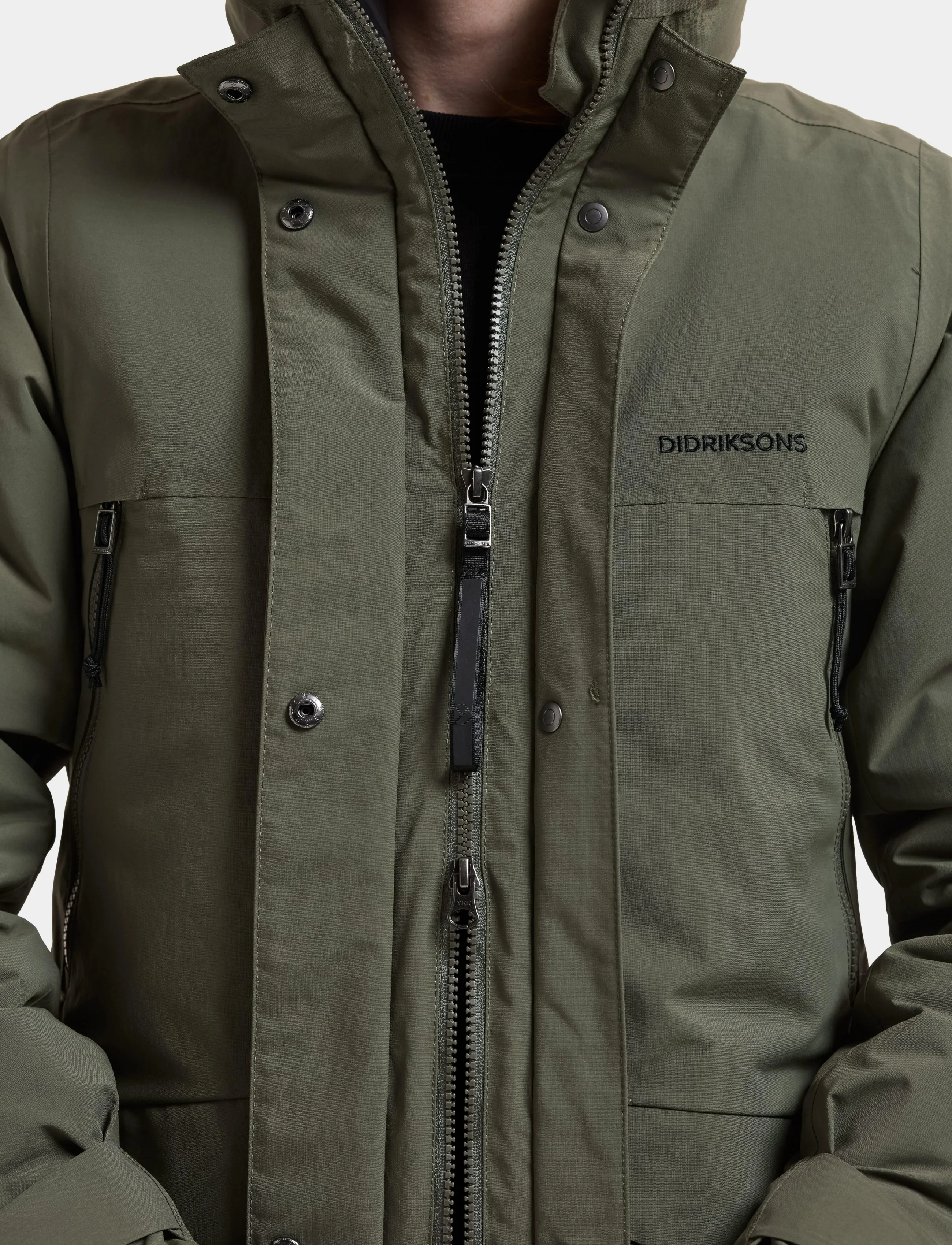Didriksons - Neja Parka Long - vinterjakker - deep green - 5