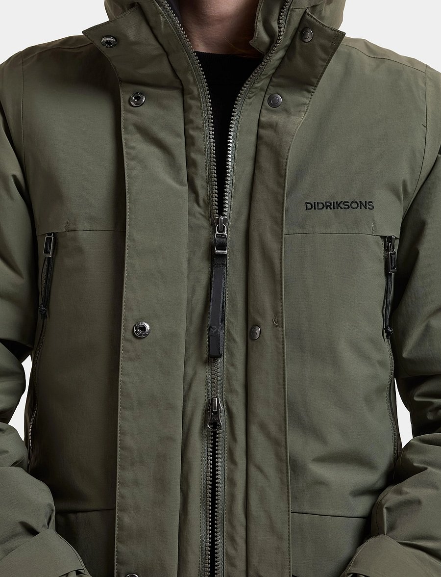 Didriksons - Neja Parka Long - vinterjakker - deep green - 5