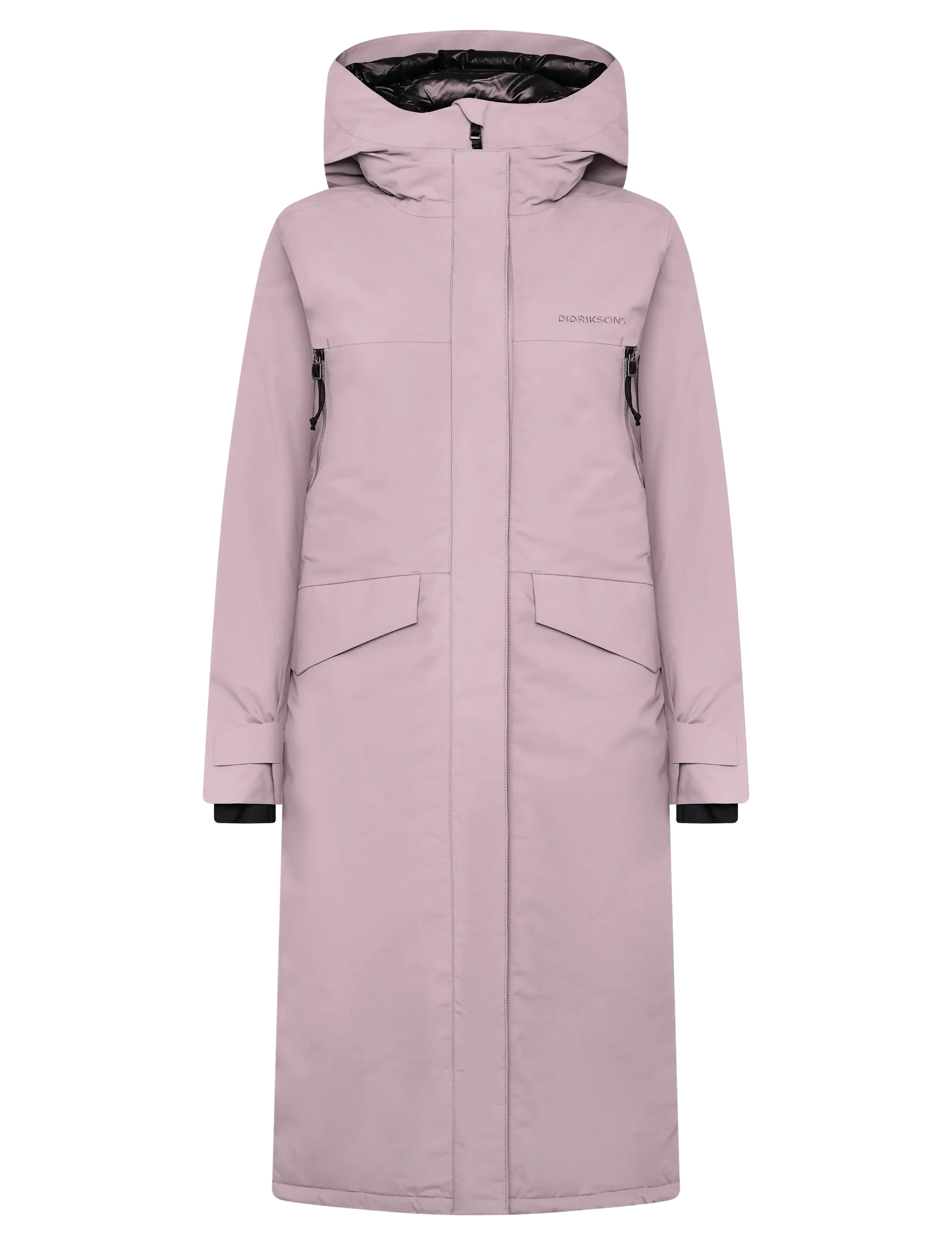 Didriksons Neja Parka Long, Damen, Langer Parka, Lila, Gr: 46