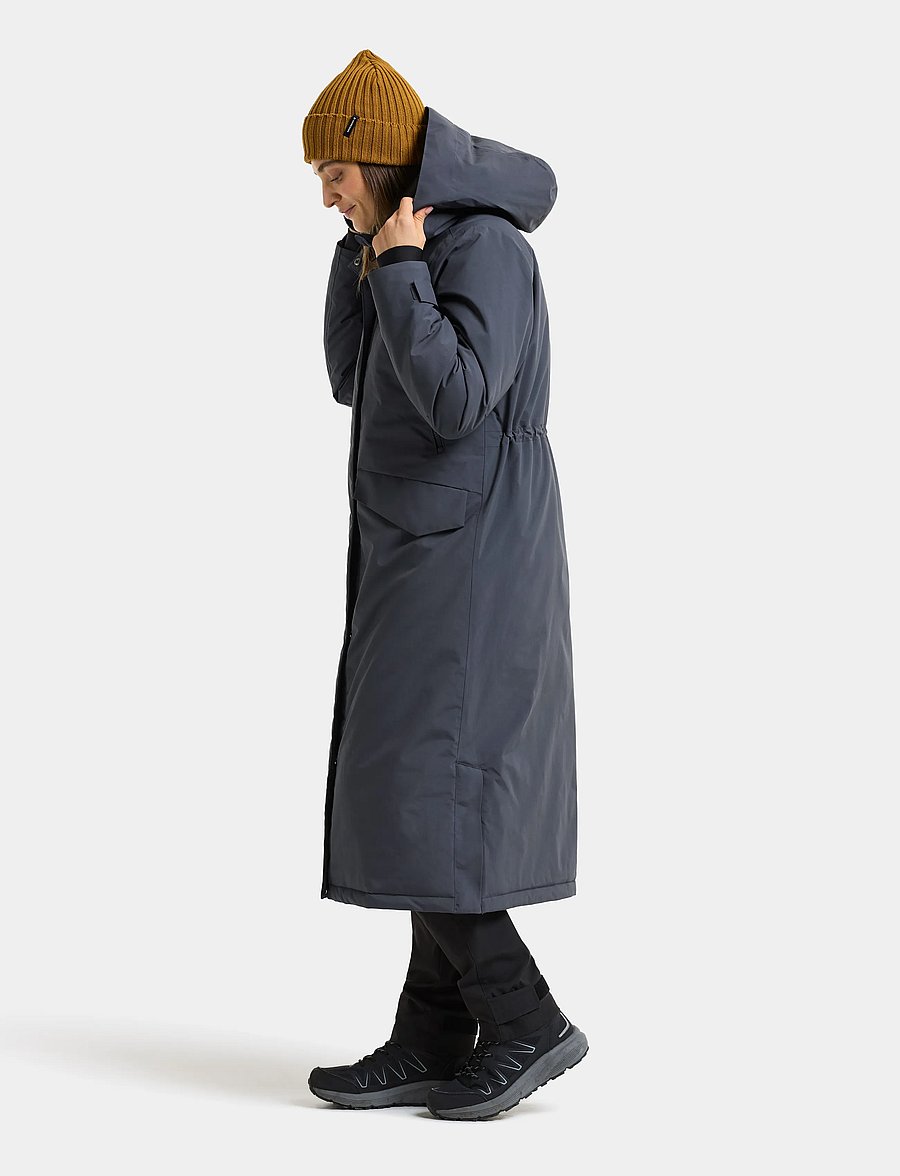 Didriksons - Neja Parka Long - vinterjakker - sleepy blue - 0
