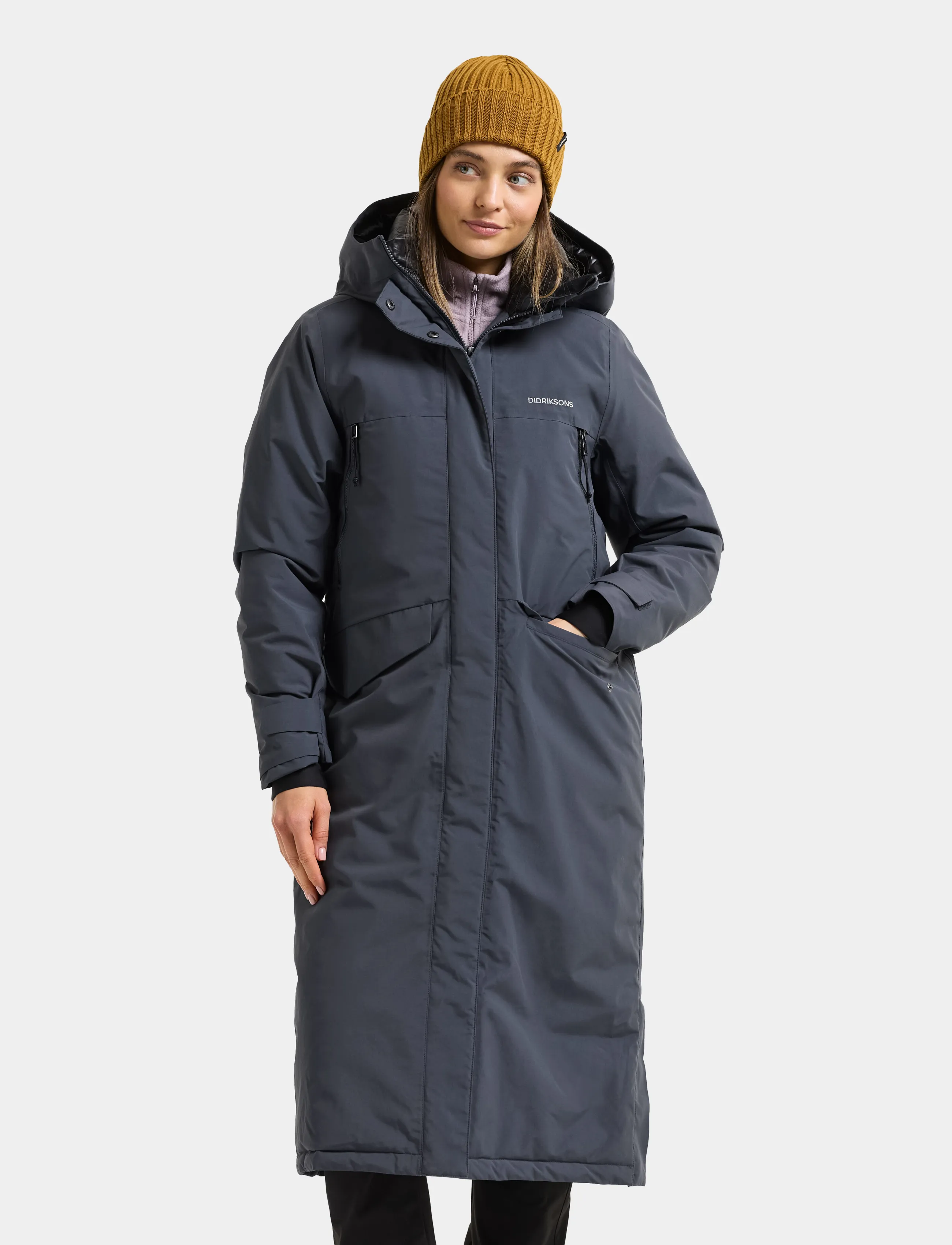 Didriksons - Neja Parka Long - vinterjakker - sleepy blue - 3