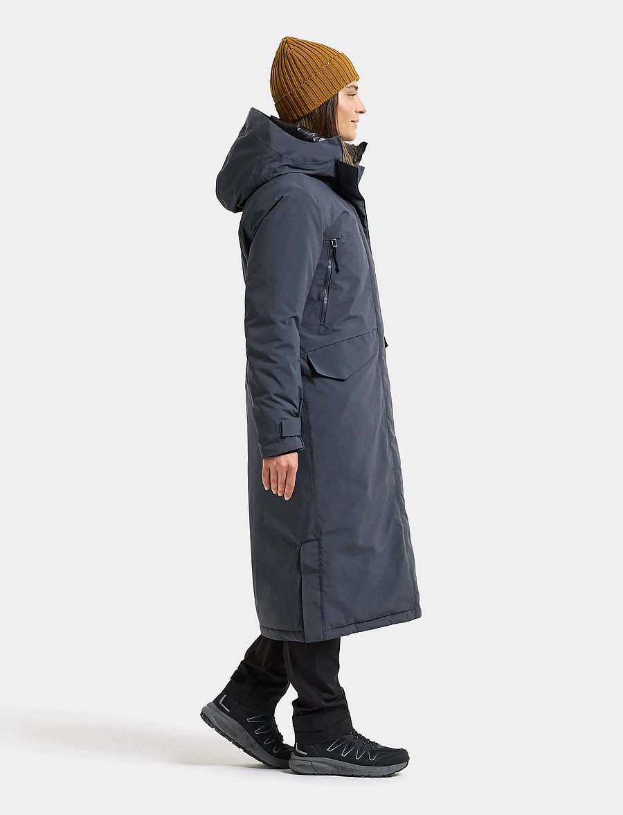 Didriksons - Neja Parka Long - vinterjakker - sleepy blue - 5