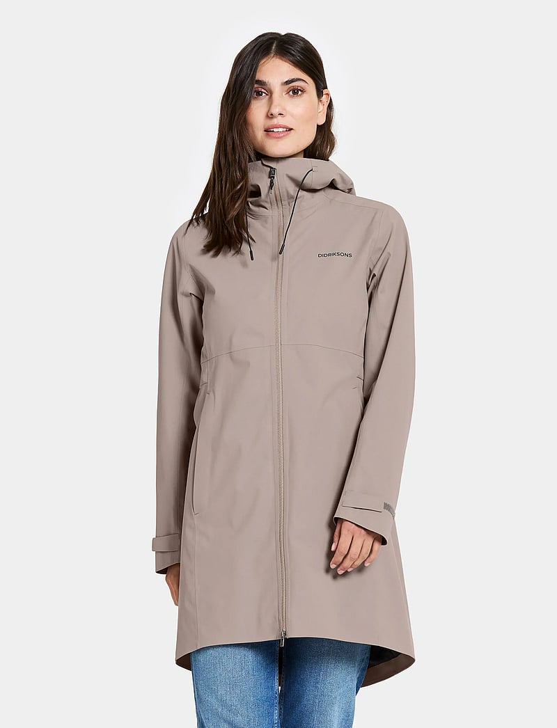 Didriksons - Bea Parka - regenmäntel - ash brown - 0