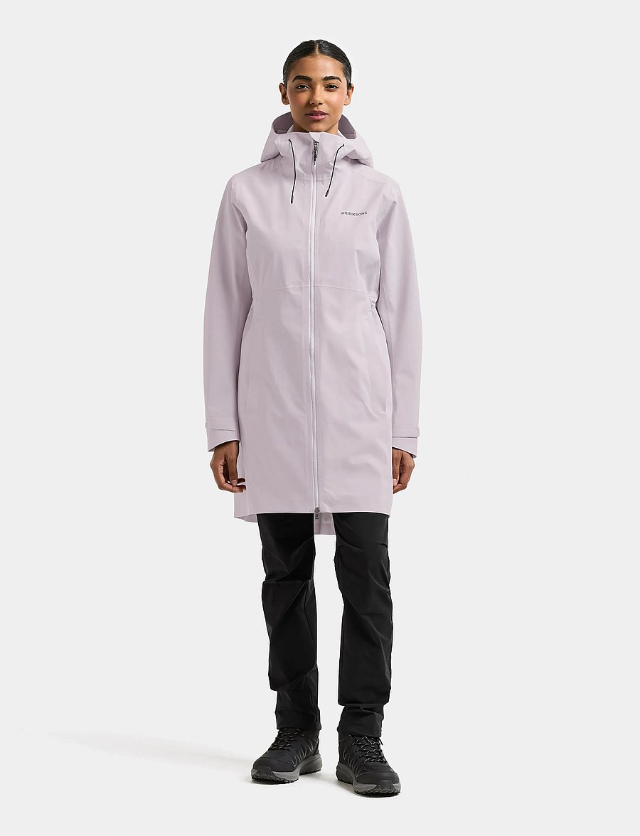 Didriksons - Bea Parka - regnjackor - sunrise mist - 3