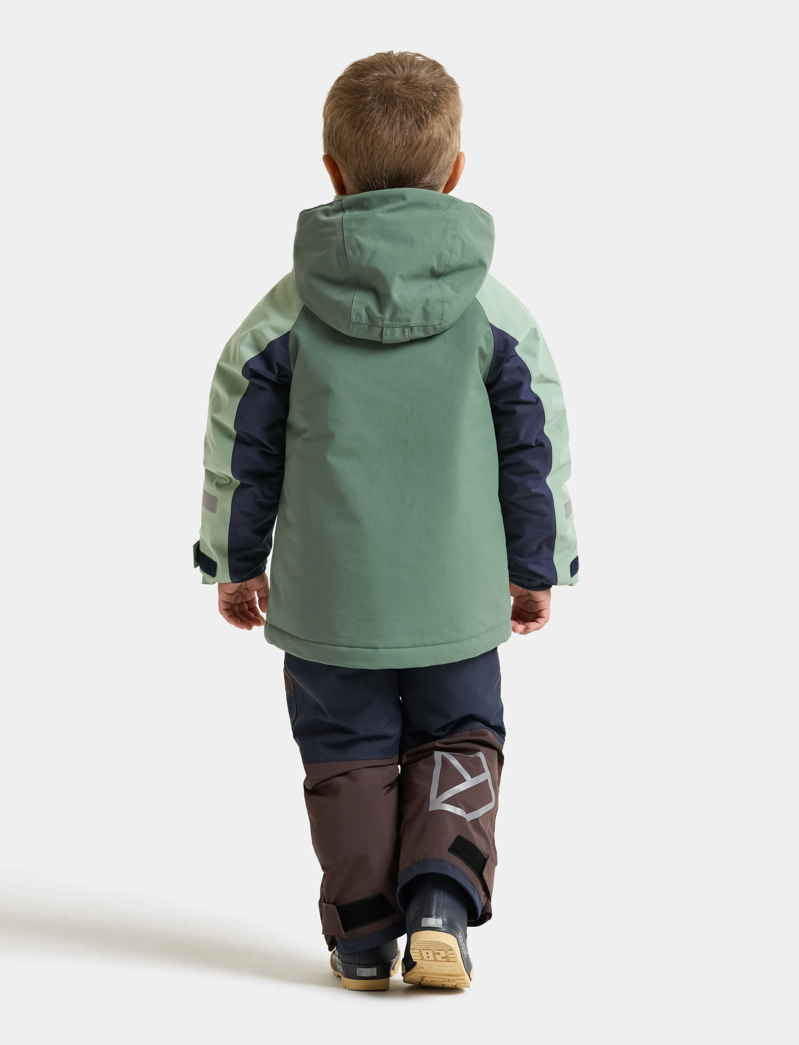 Didriksons - Neptun Kids' Jacket - skijacken - dark moss - 5