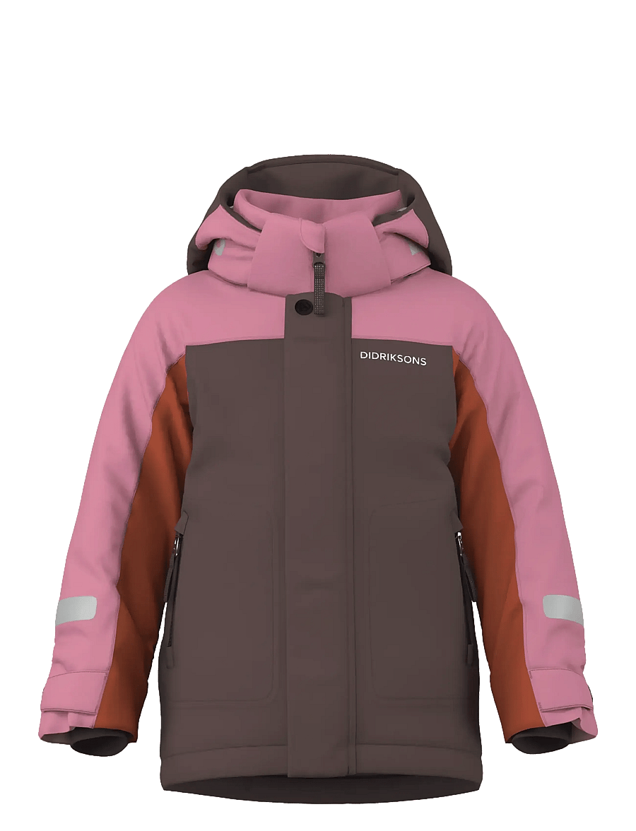 Didriksons - Neptun Kids' Jacket - skijacken - shadow brown - 1