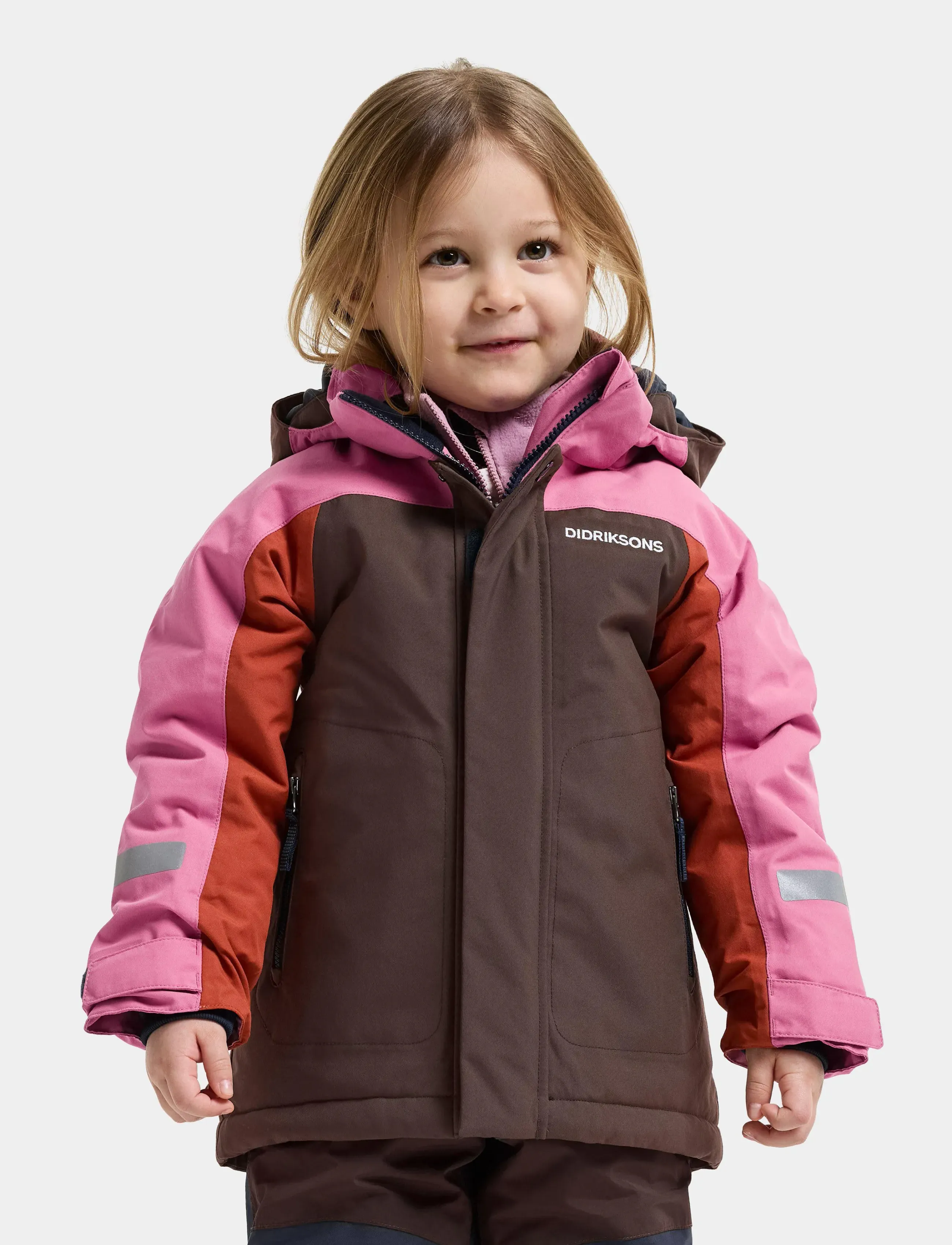 Didriksons Neptun Kids' Jacket, Kinder, Kinder Kapuzenjacke, Braun, Gr.98