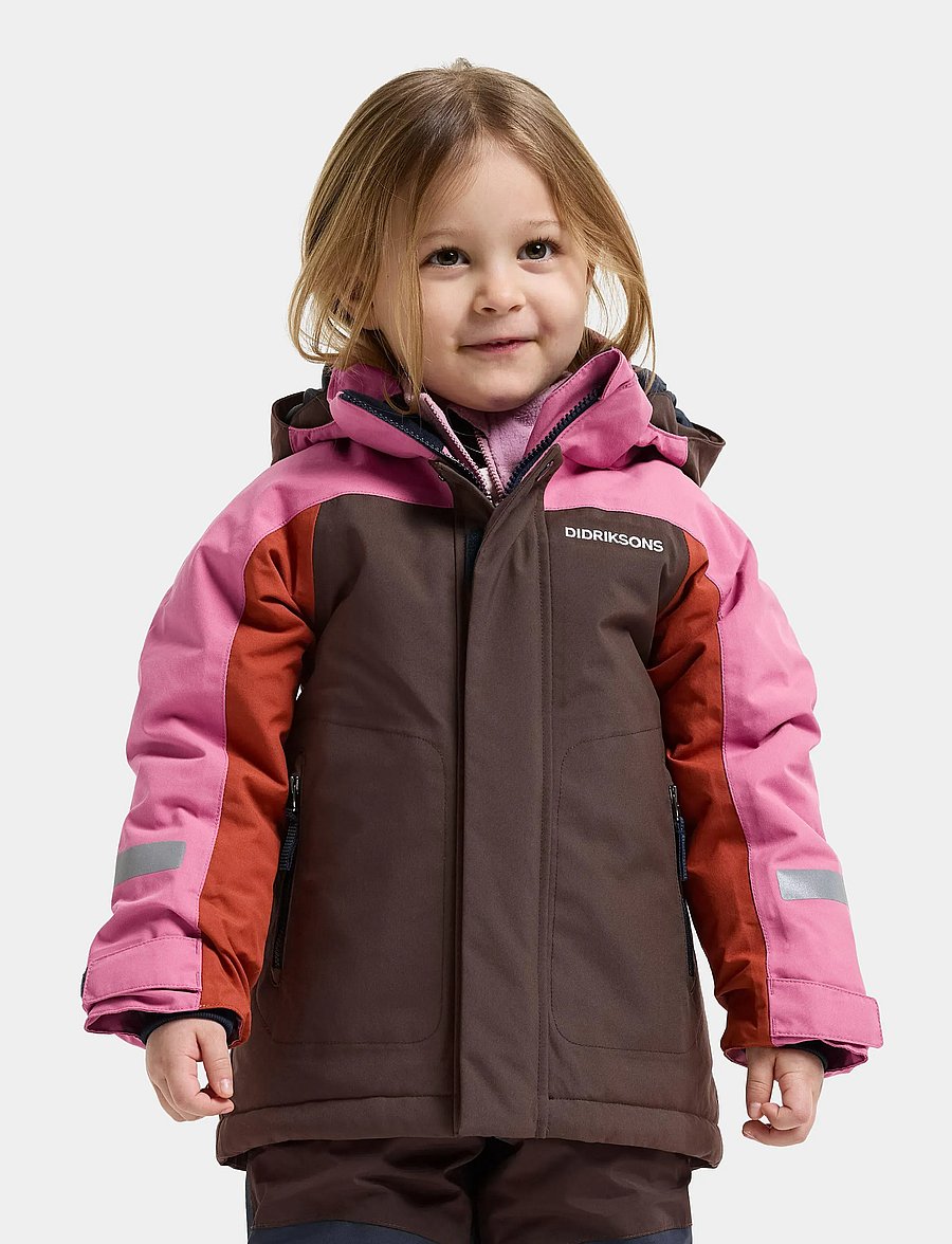 Didriksons - Neptun Kids' Jacket - skijacken - shadow brown - 0