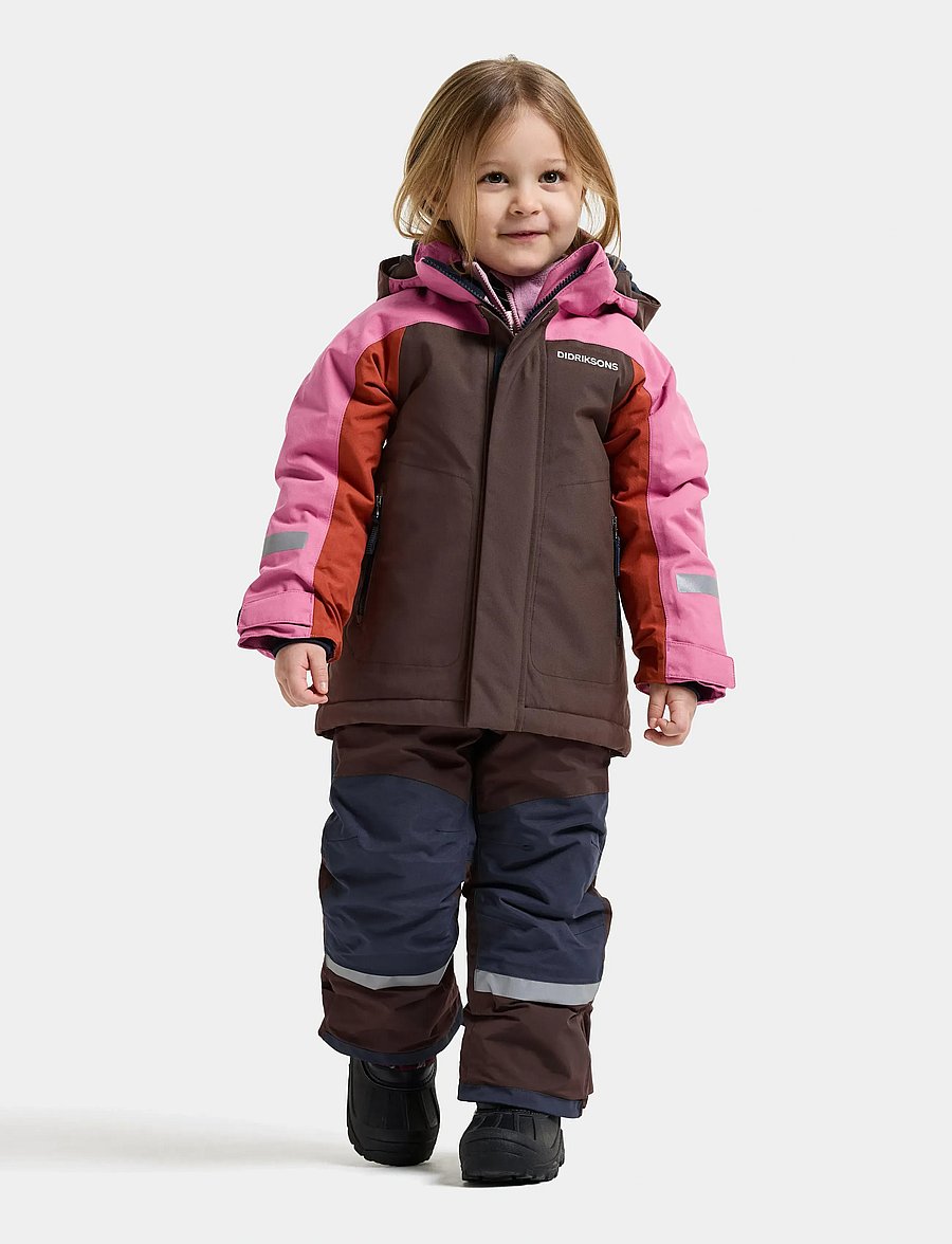 Didriksons - Neptun Kids' Jacket - skijacken - shadow brown - 3