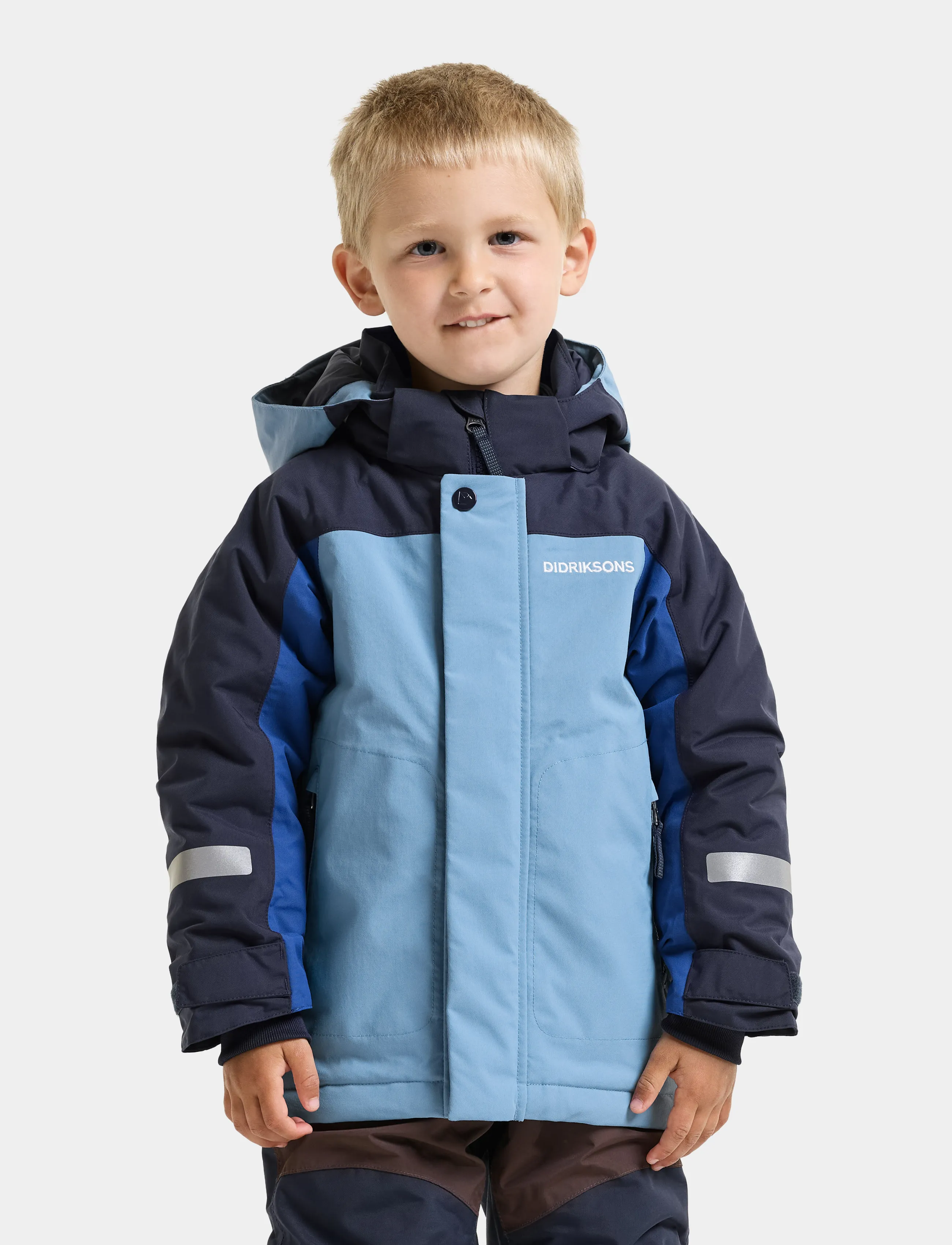 Didriksons - Neptun Kids' Jacket - skijakker - winter blue - 3