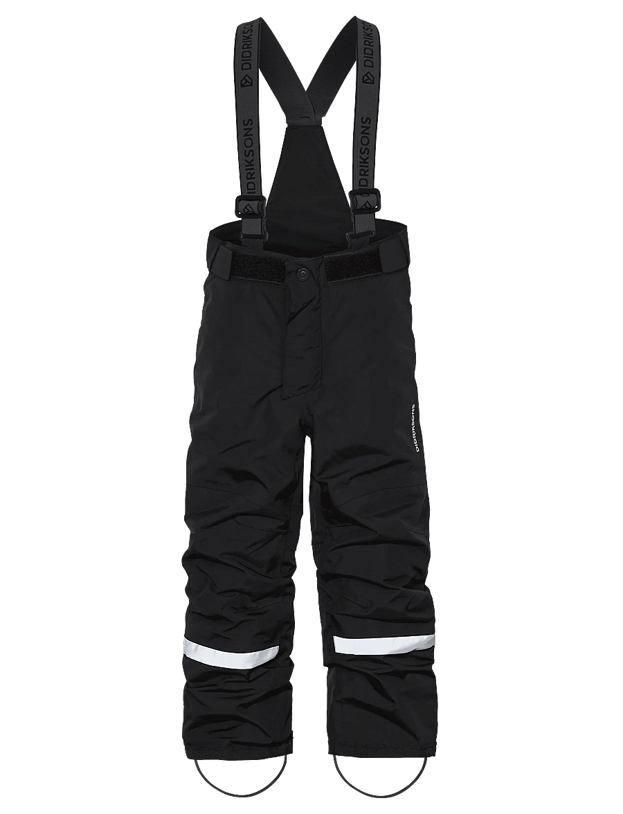 Didriksons - Idre Kids' Pants - skidbyxor - black - 1