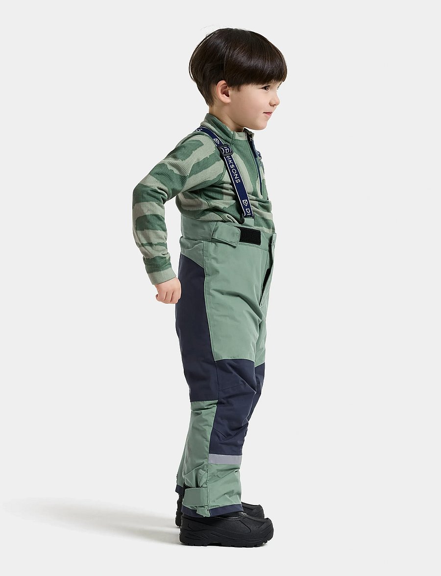Didriksons - Idre Kids' Pants - skibukser - dark moss - 4