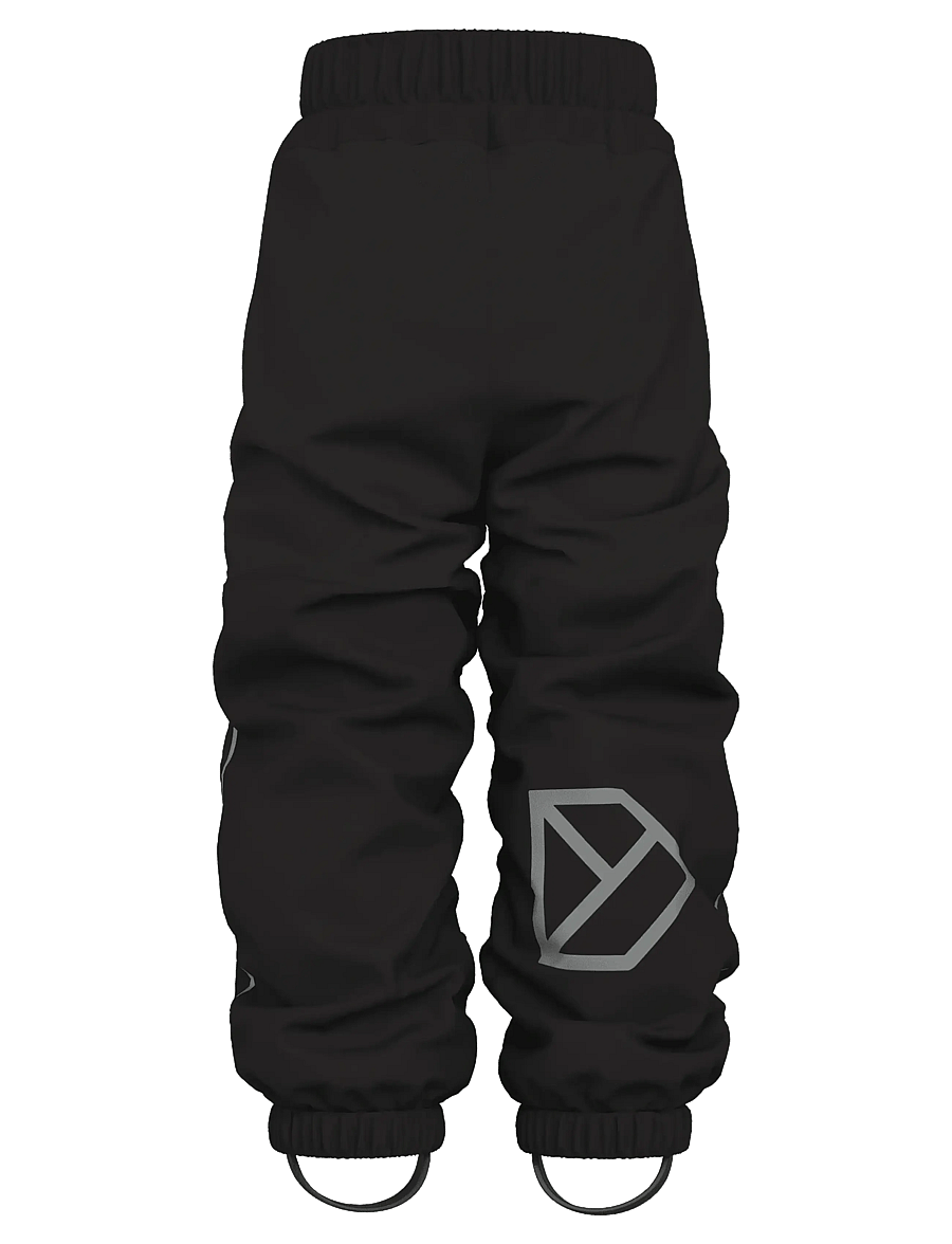 Didriksons - Narvi Kids' Pants - shell- & regnbukser - black - 2