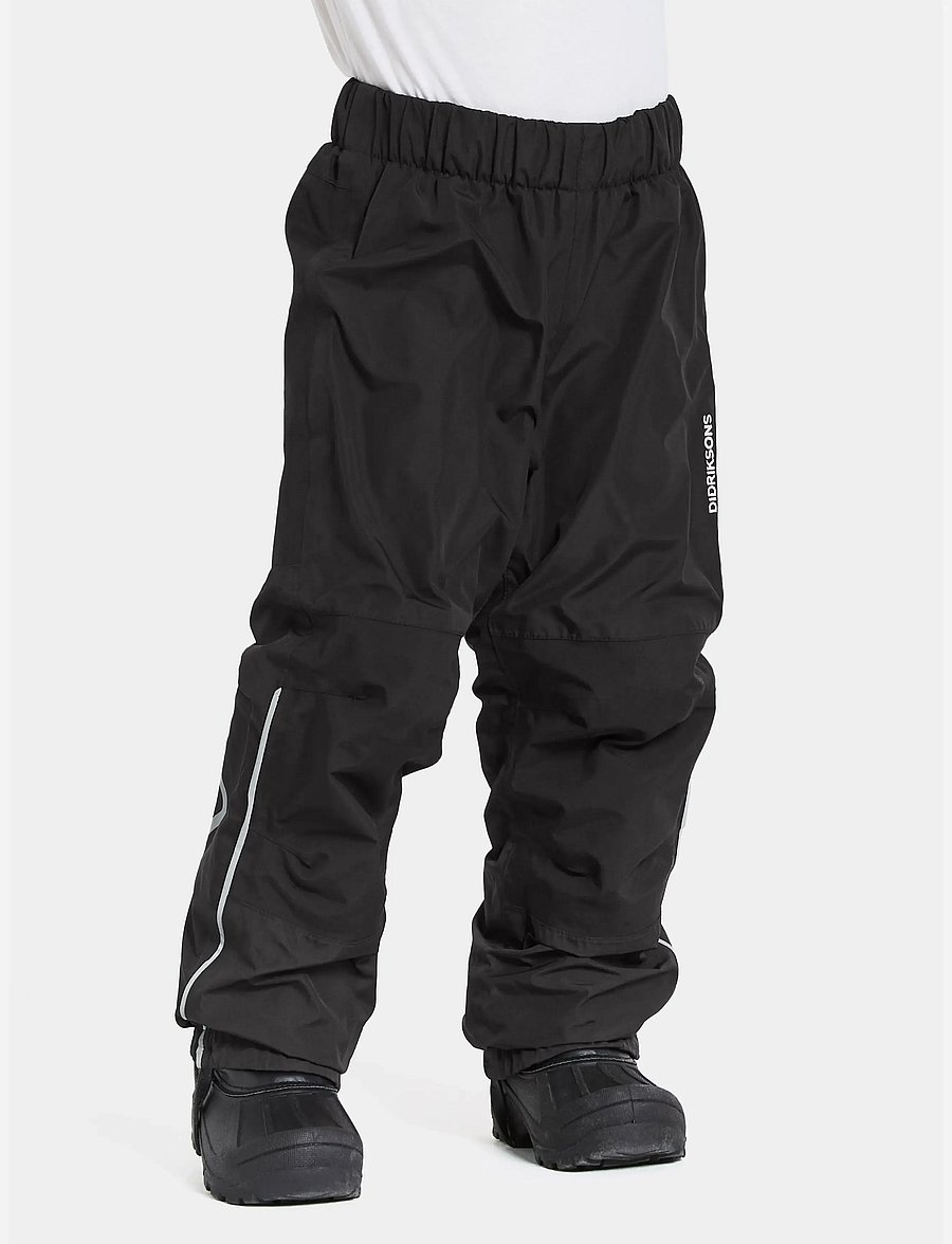 Didriksons - Narvi Kids' Pants - shell- & regnbukser - black - 0