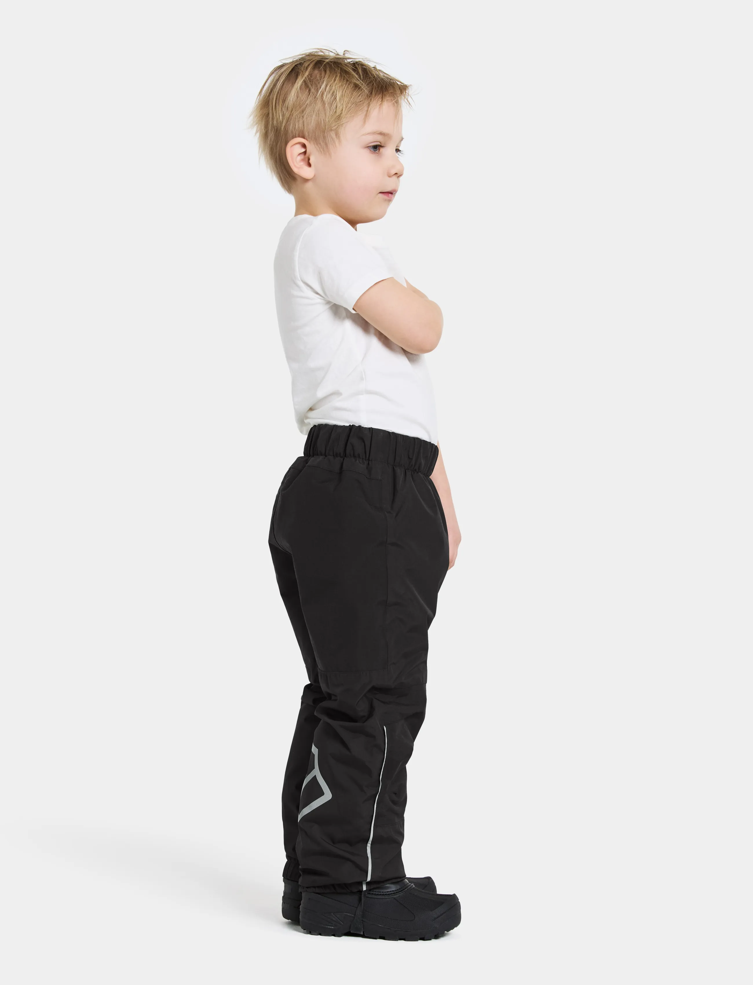 Didriksons - Narvi Kids' Pants - shell- & regnbukser - black - 3