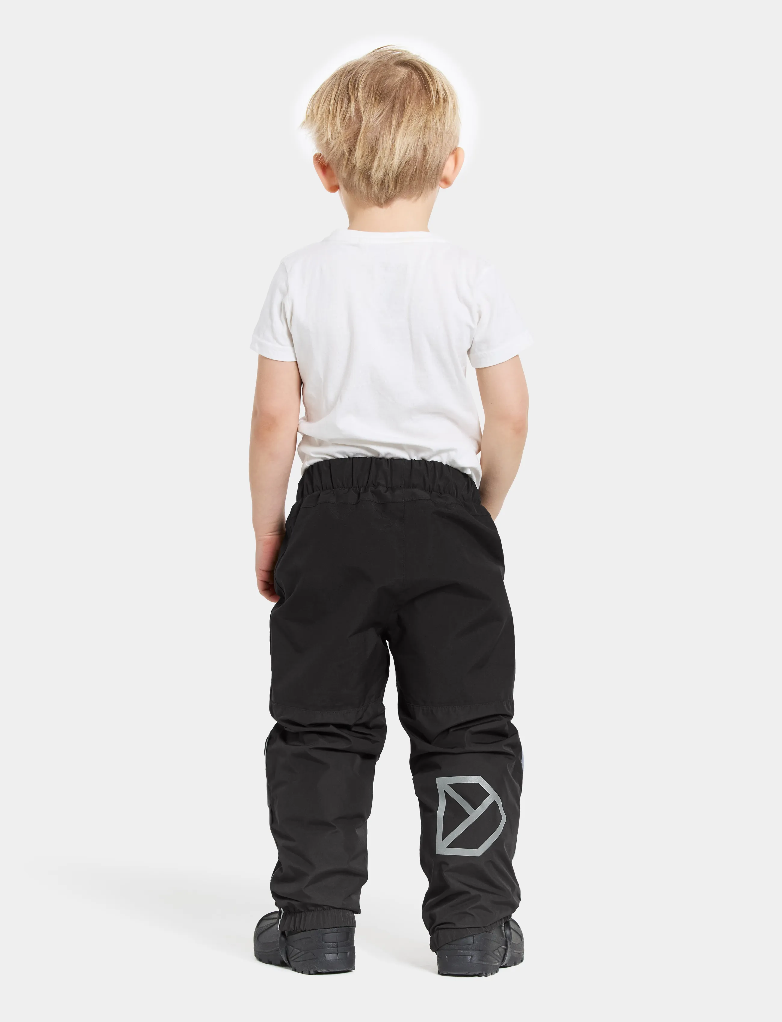 Didriksons - Narvi Kids' Pants - shell- & regnbukser - black - 4